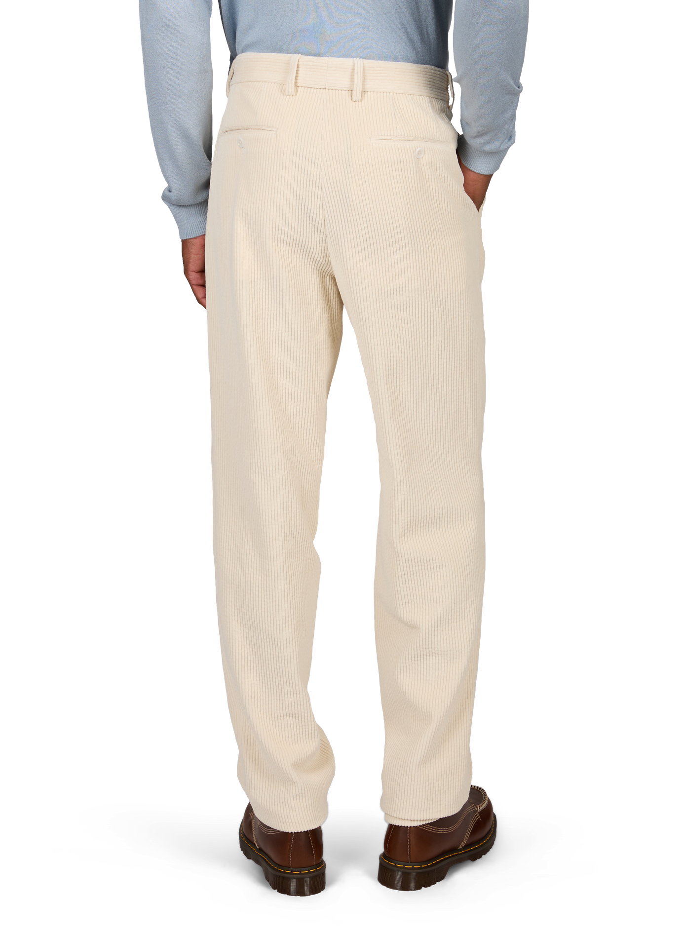 Gerippte Baumwollhose EMPORIO ARMANI Beige