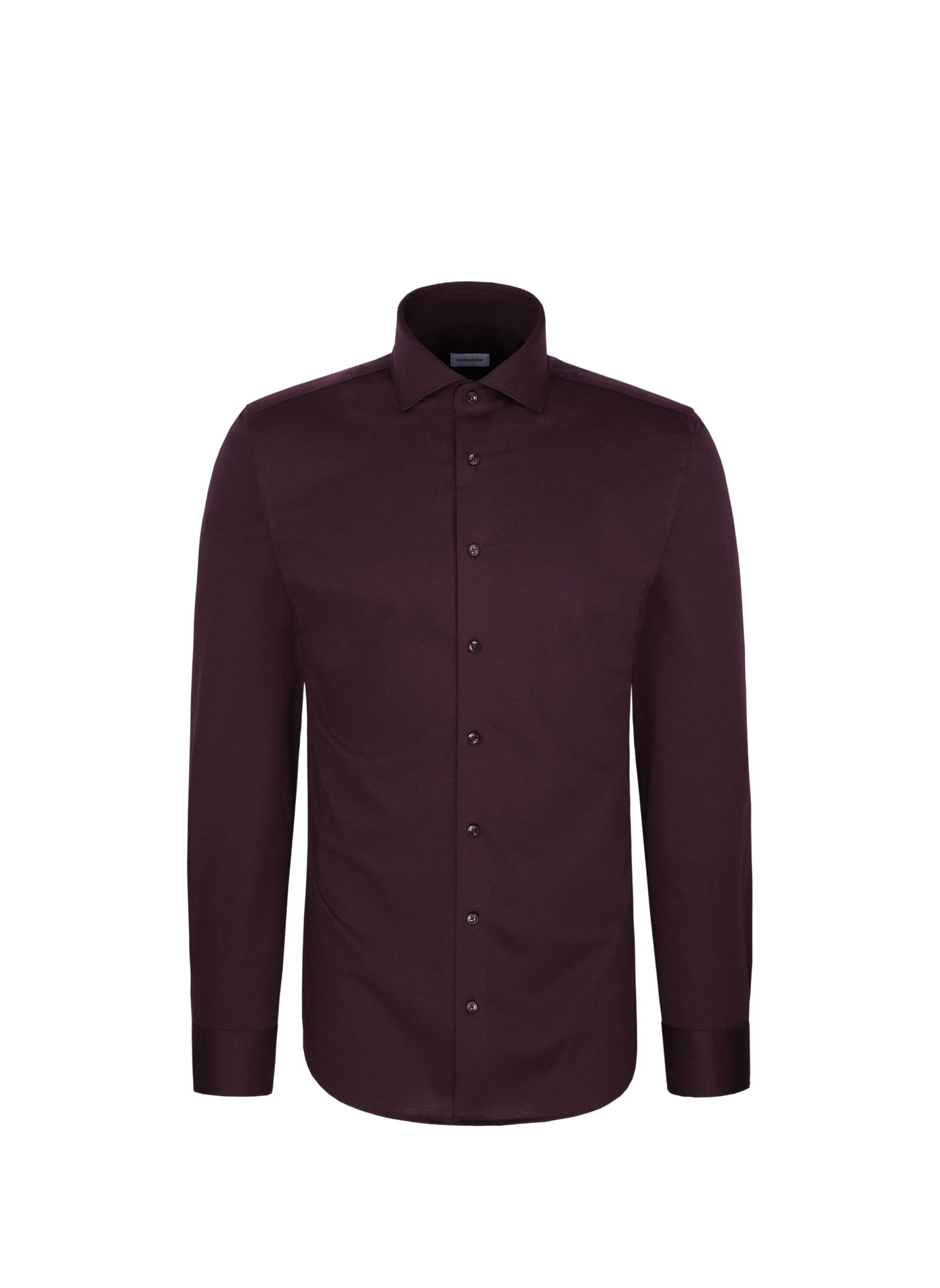 Schmale Hemdbluse mit Tasche  Bordeaux