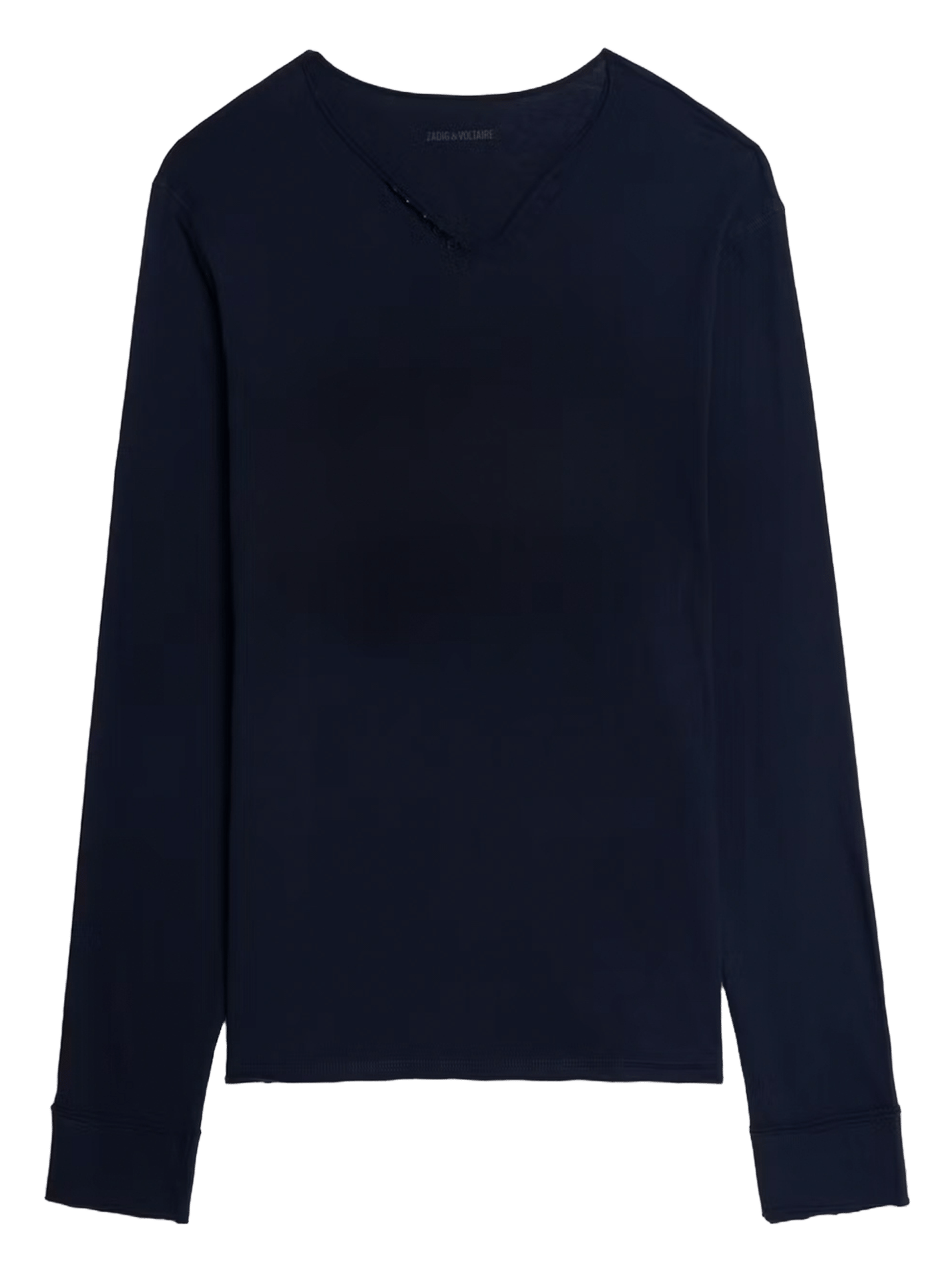 Gerader Baumwoll-T-Shirt aus Monastir. ZADIG&VOLTAIRE Blau