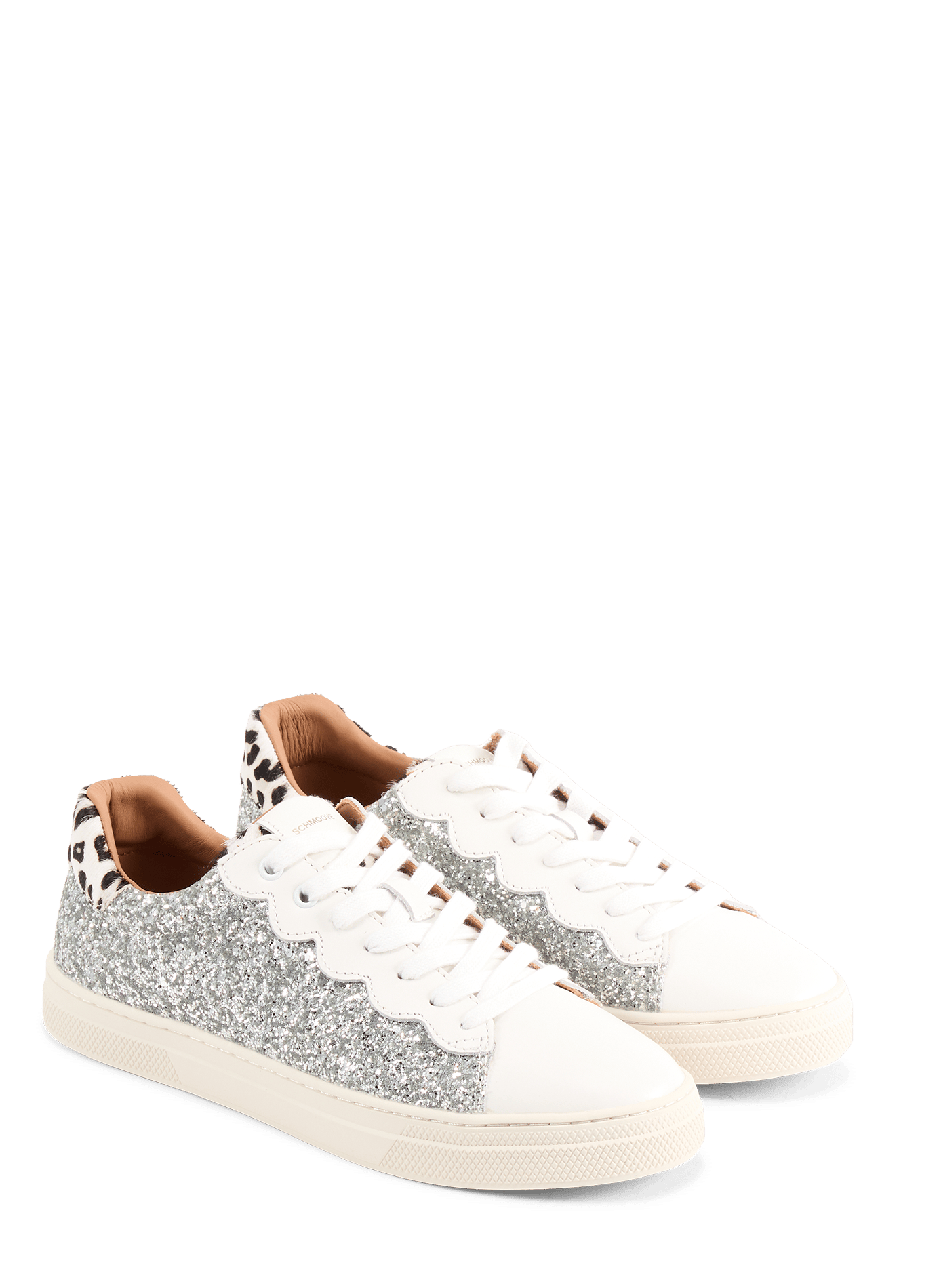 Sparkle Wave Glitter Sneakers SCHMOOVE Silver