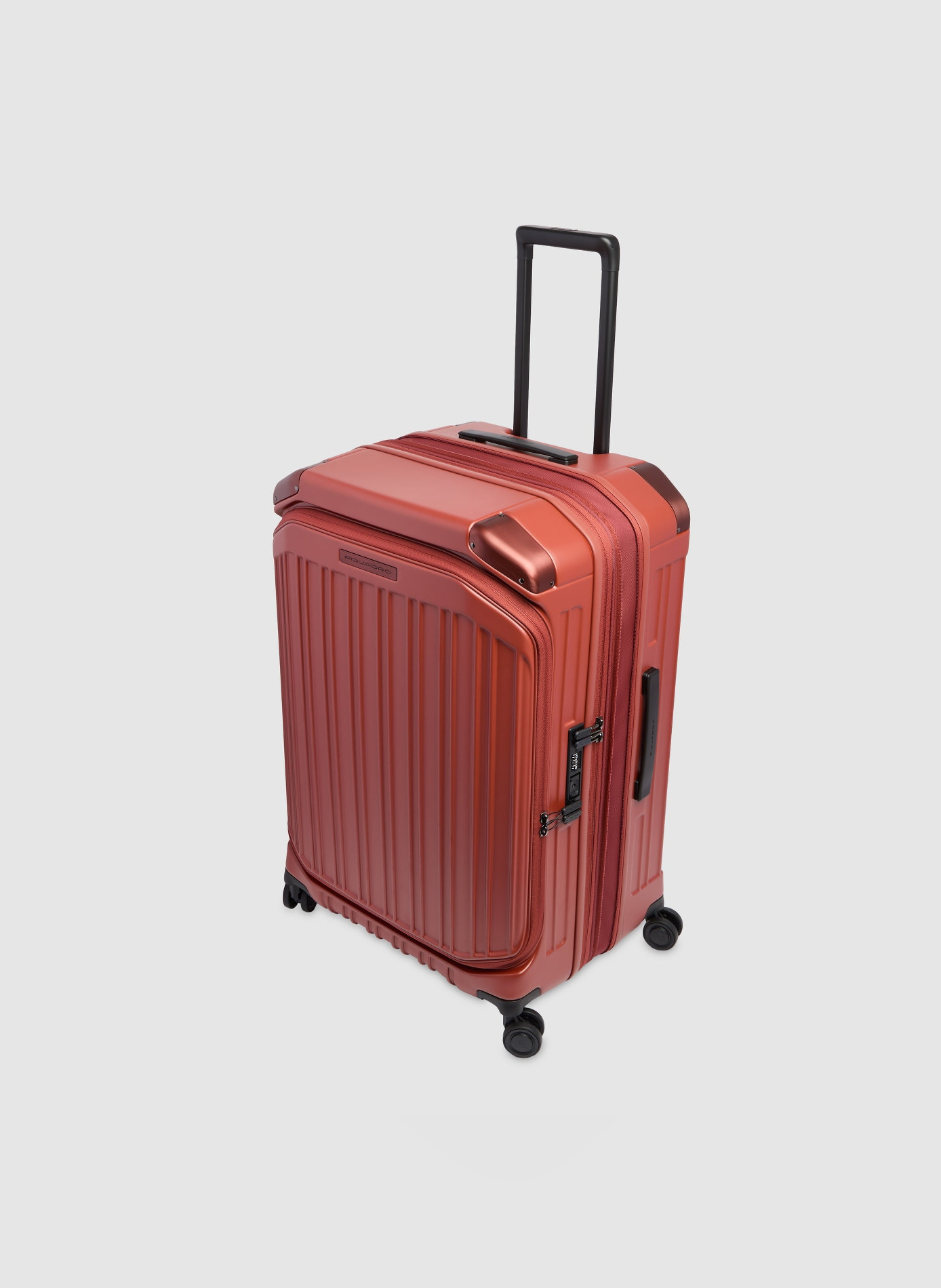 Valise taille moyenne à 4 roues expansible PIQUADRO Marron