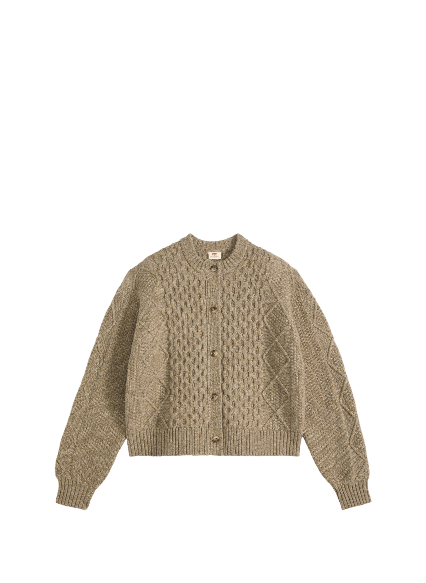 Straight round neck vest LEVI'S Beige