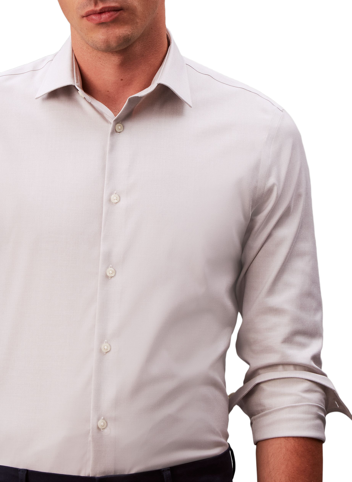 Rechte katoenen blouse CALVIN KLEIN Beige