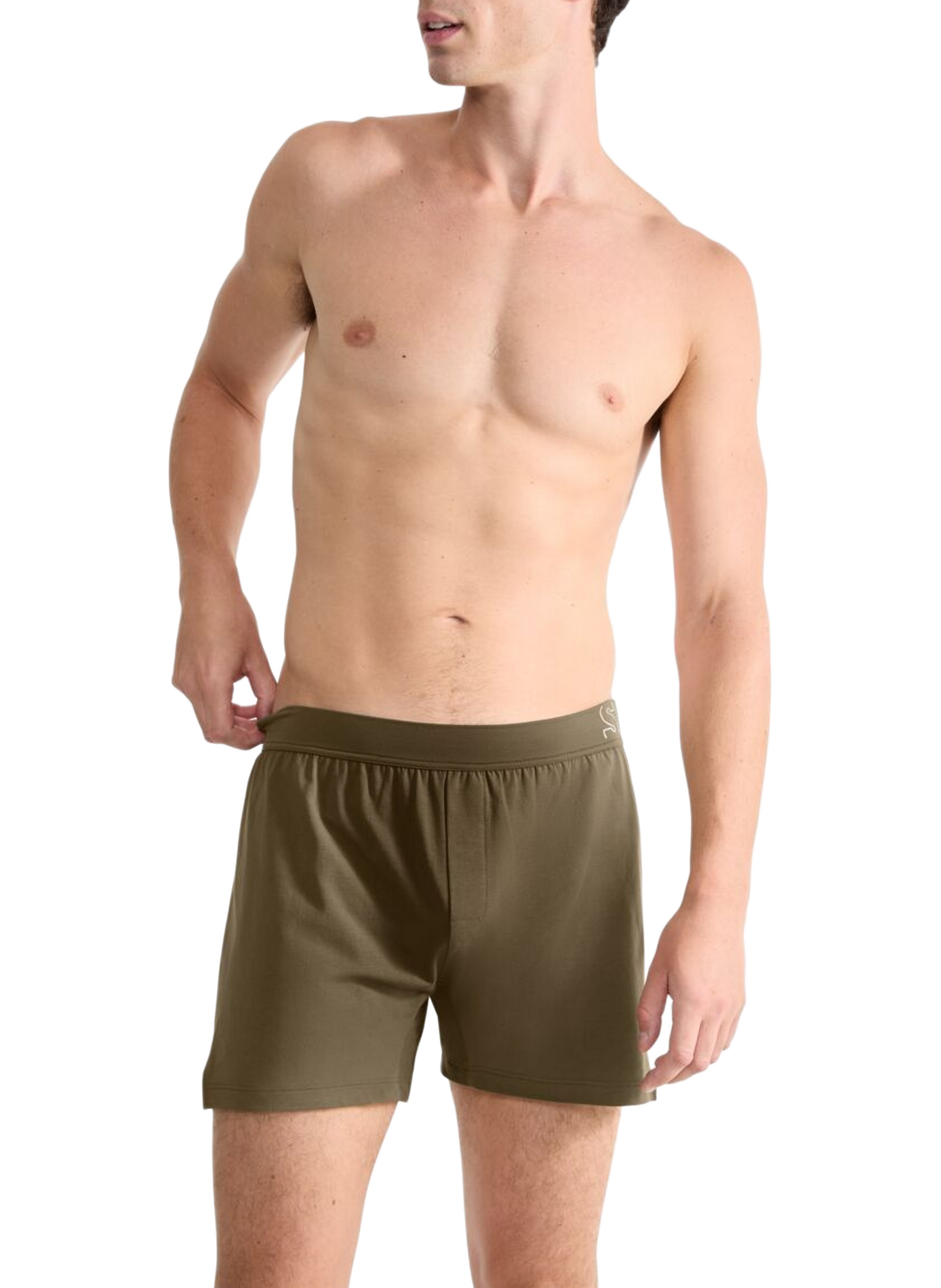 Cotton-blend boxer shorts | Green SLOGGI Men