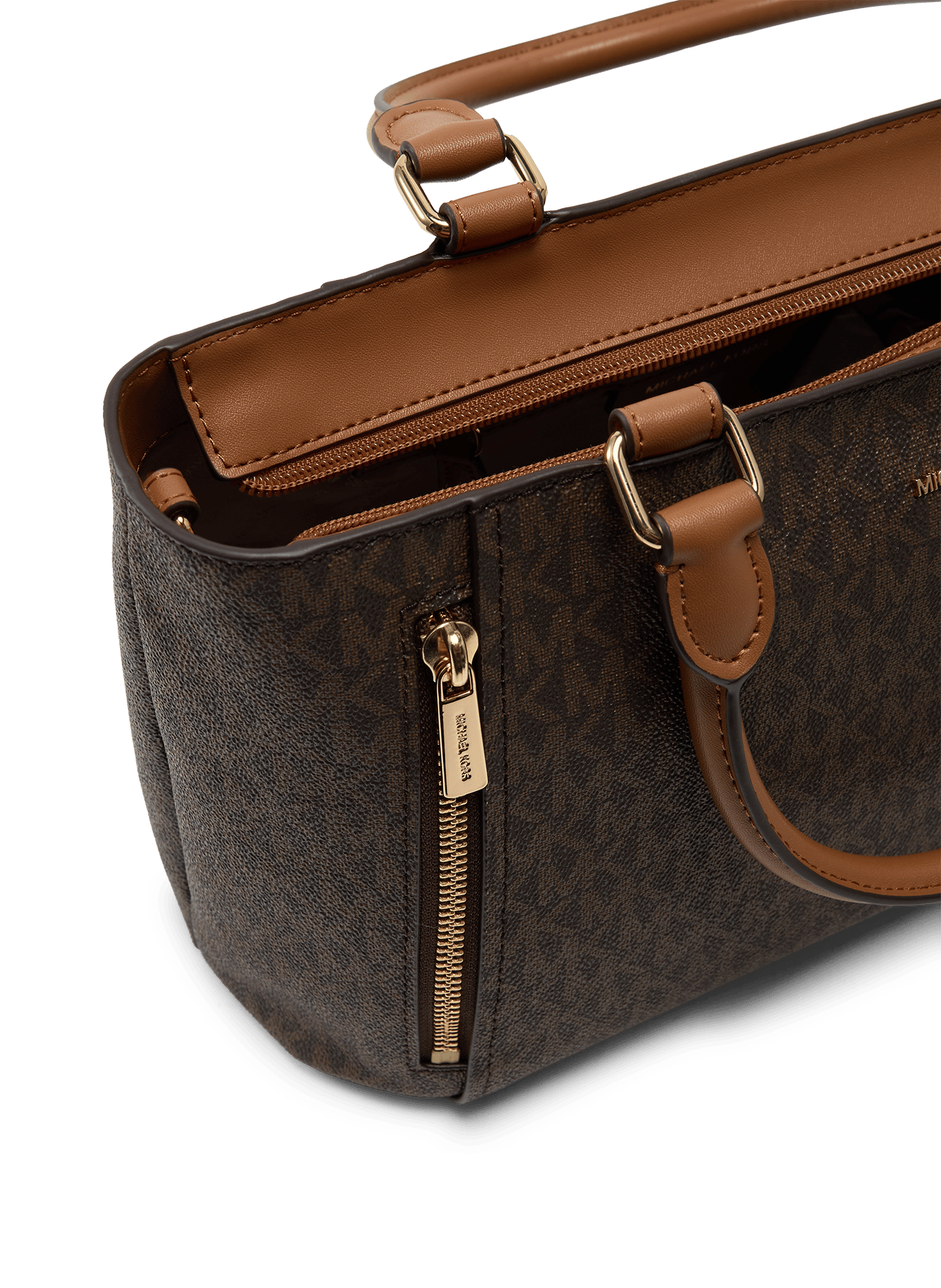 Satchel-Handtasche mit Monogramm-Print MICHAEL KORS Braun