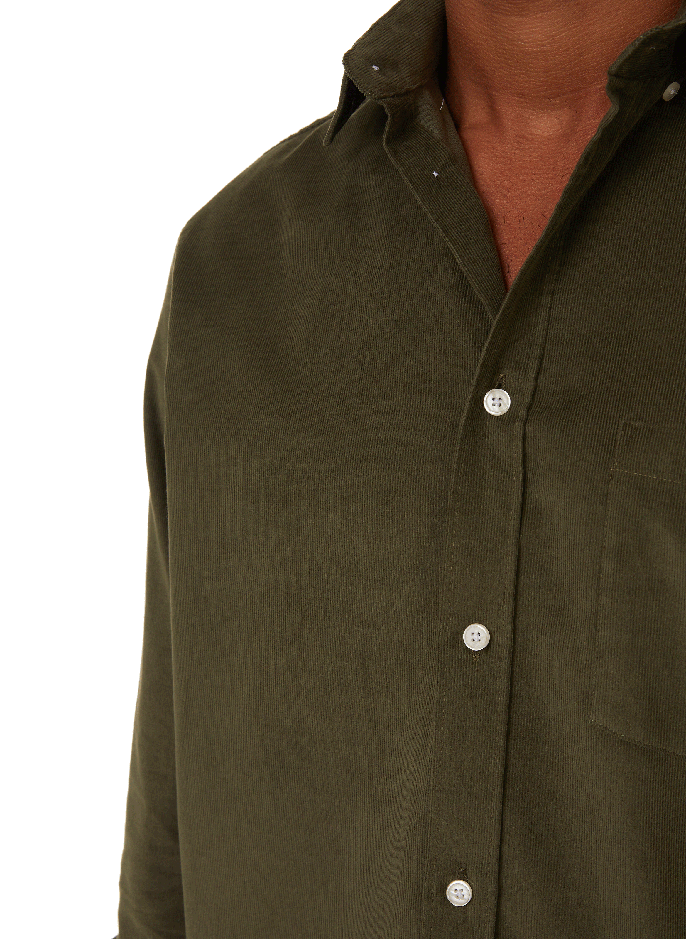 Cotton shirt AU PRINTEMPS PARIS Khaki