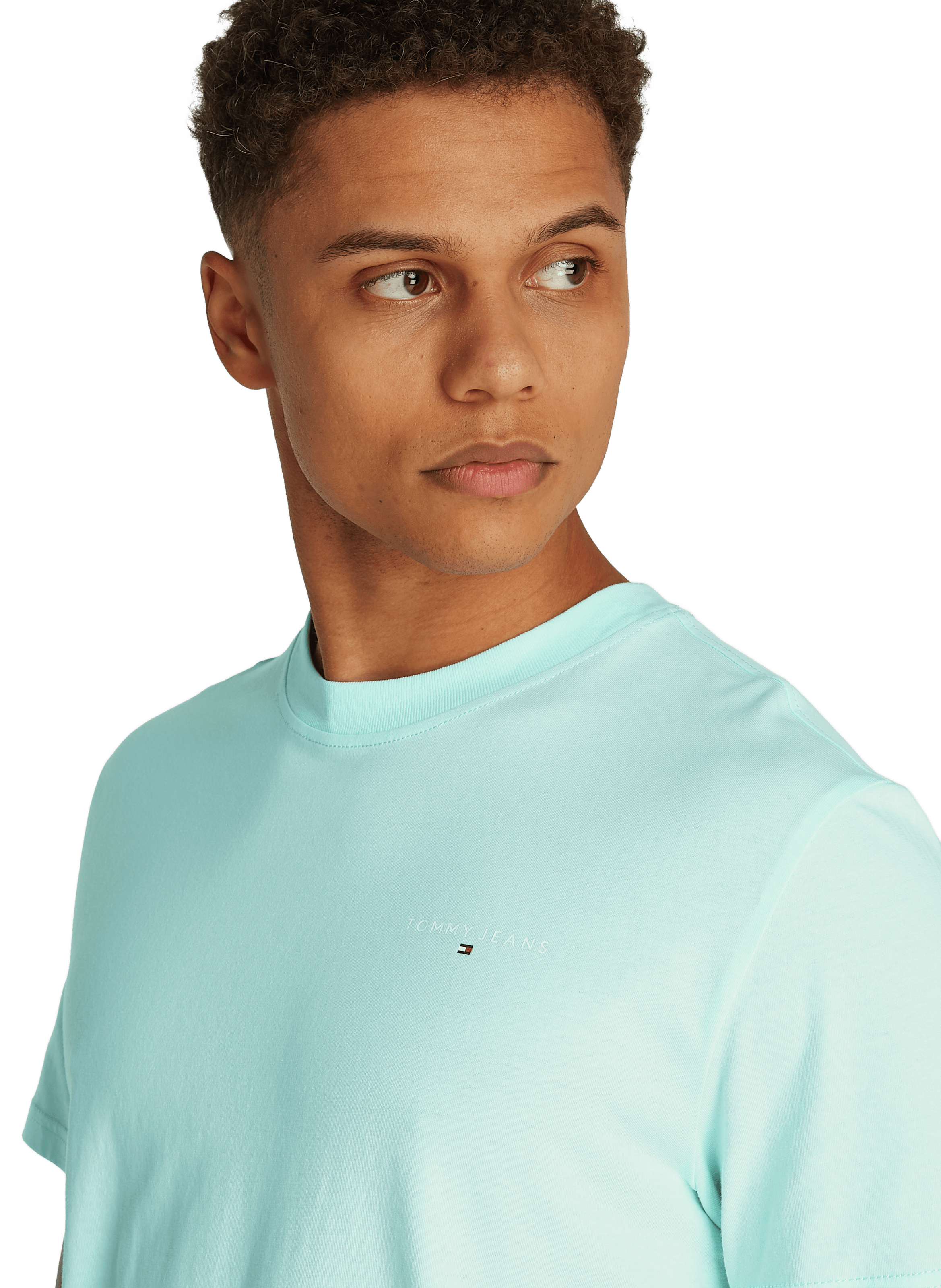 Fitted logo T-shirt TOMMY HILFIGER Blue