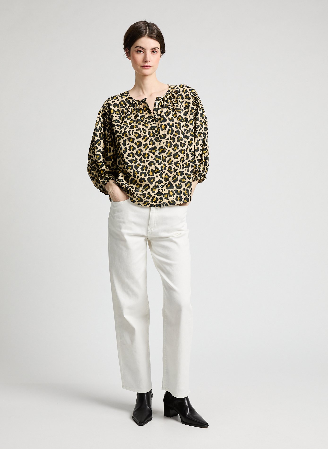 Printed loose-fitting blouse LEON & HARPER Multicolour