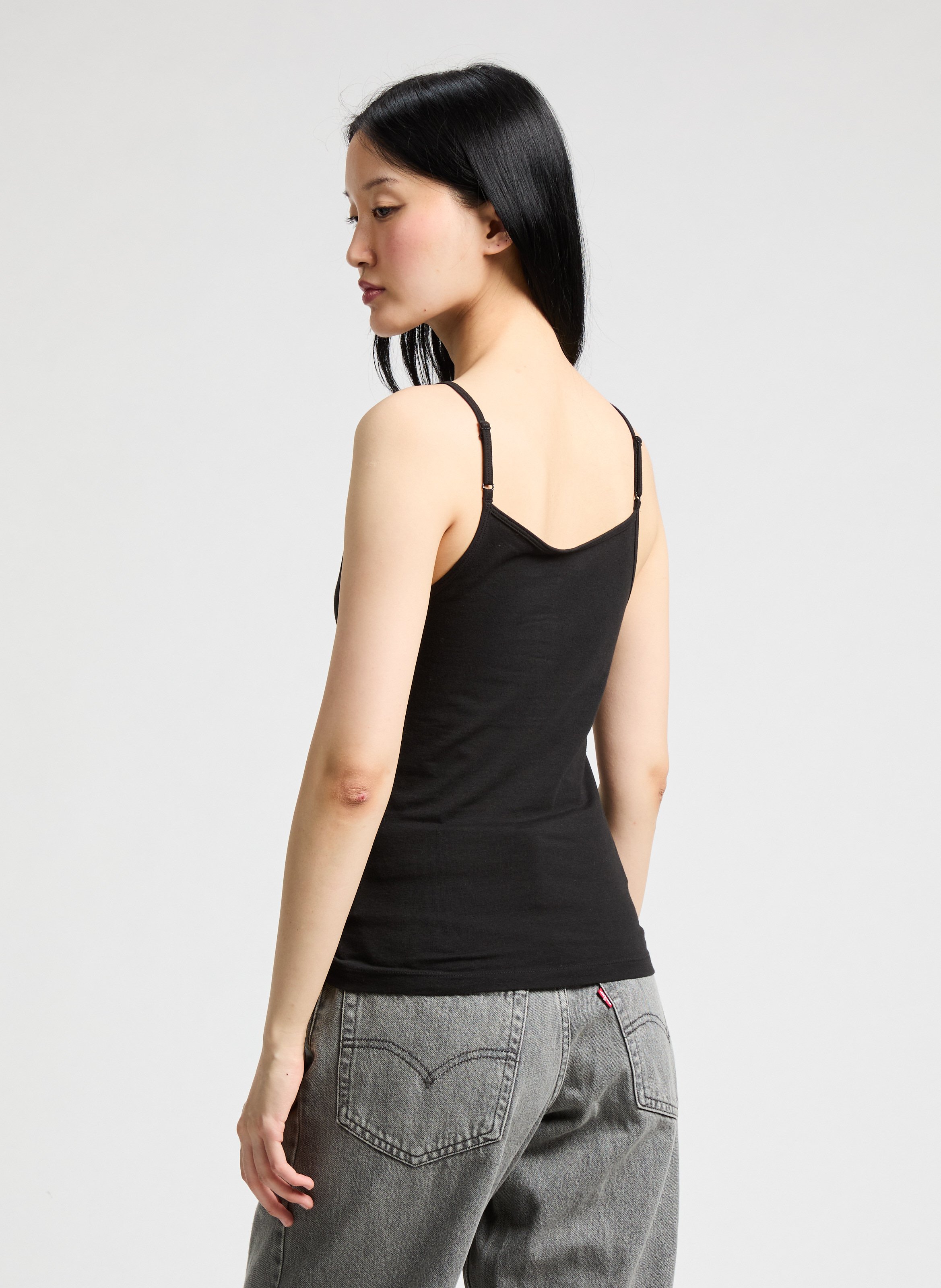 Pack of 2 cotton tank tops TOMMY HILFIGER Black