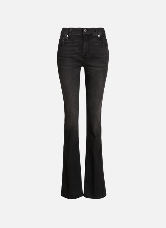 Jean flare en coton mélangé Noir by 7 FOR ALL MANKIND 7 FOR ALL MANKIND Jean flare en coton mélangé Noir