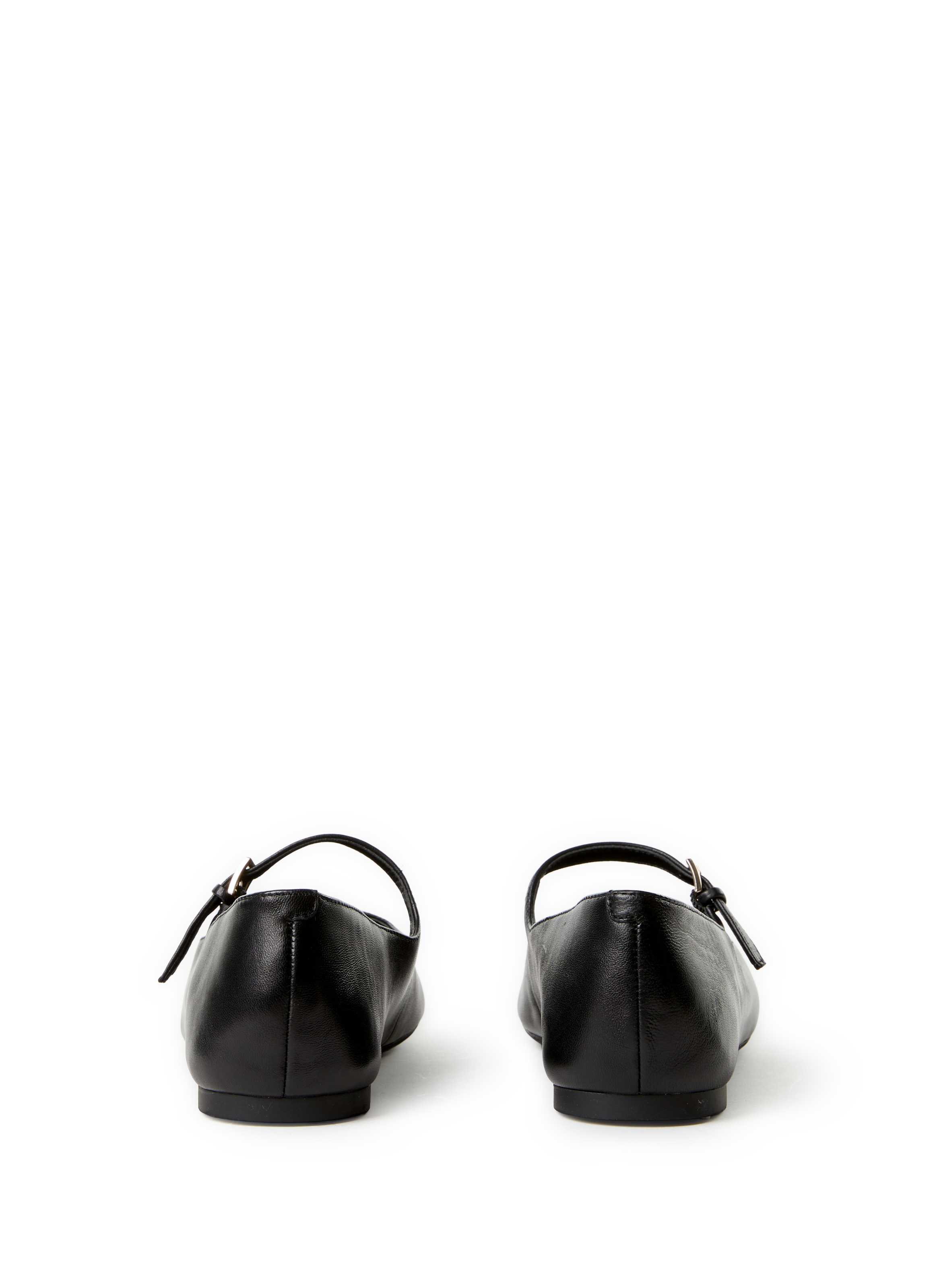 Solid leather ballerina flats GUESS Black