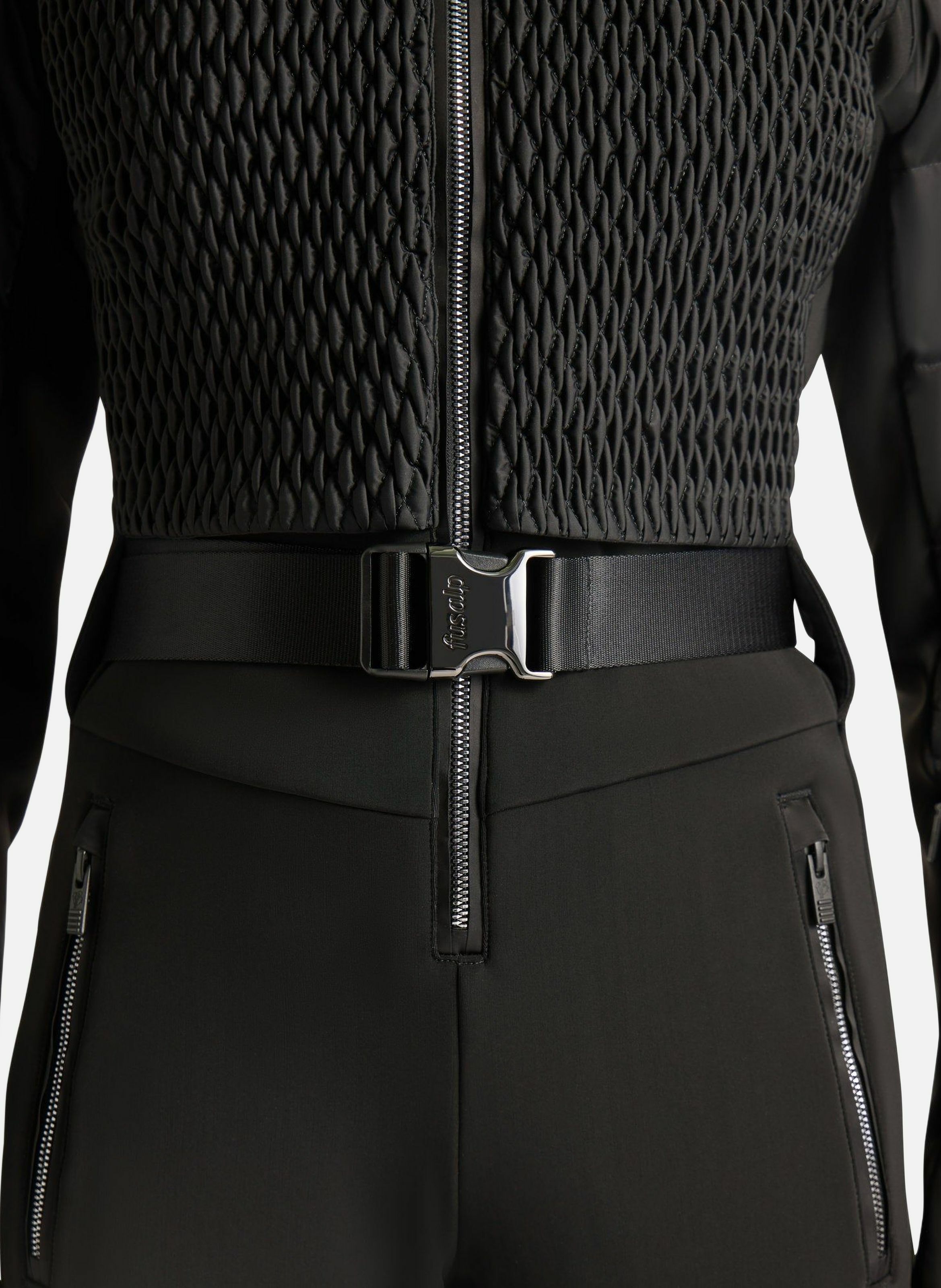 Combinaison de ski marie col montant coupe regular Noir