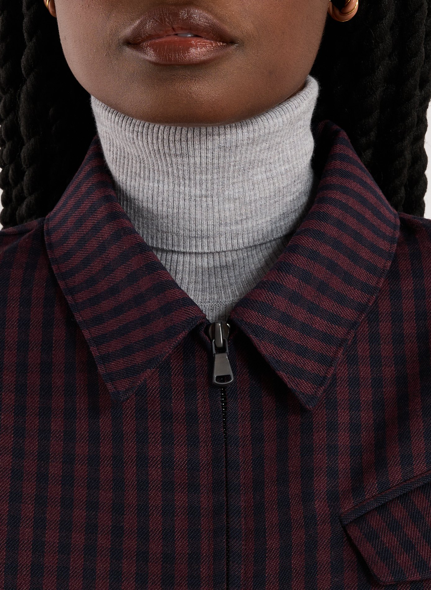 Veste à carreaux en laine TIBI Multicolore