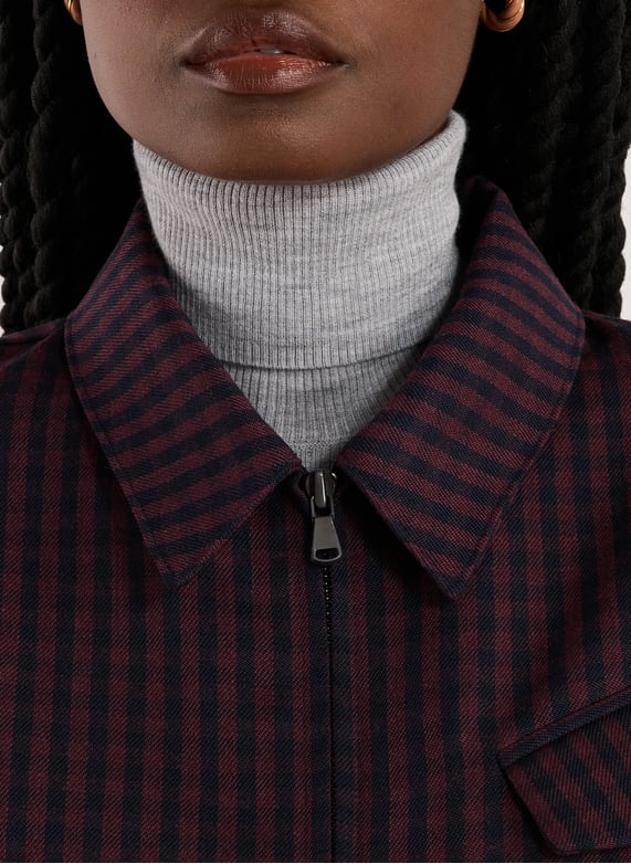 Veste à carreaux en laine | Multicolore by TIBI Veste à carreaux en laine Multicolore