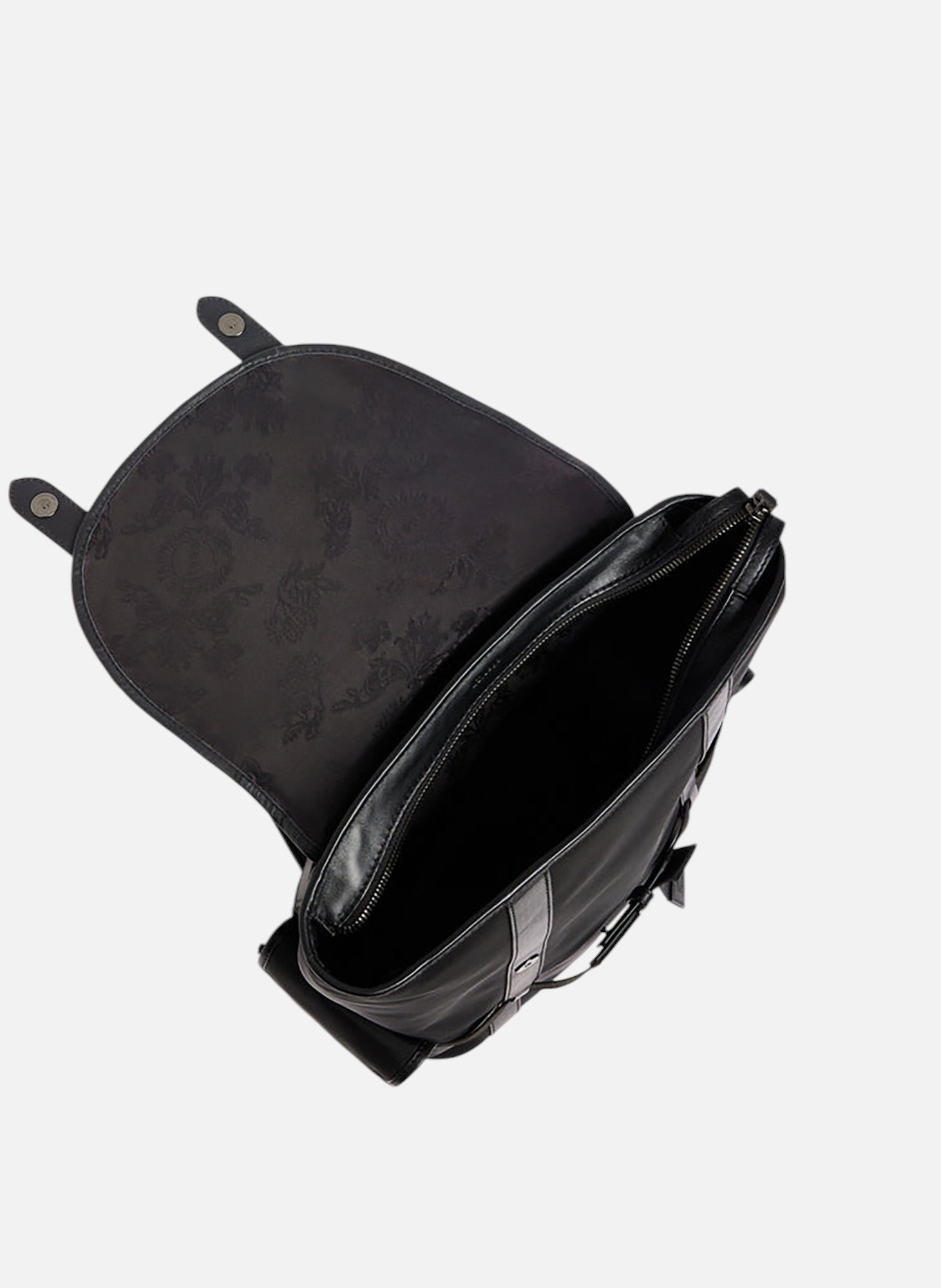 Sac à dos à rabat noah en toile nylon LE TANNEUR Noir