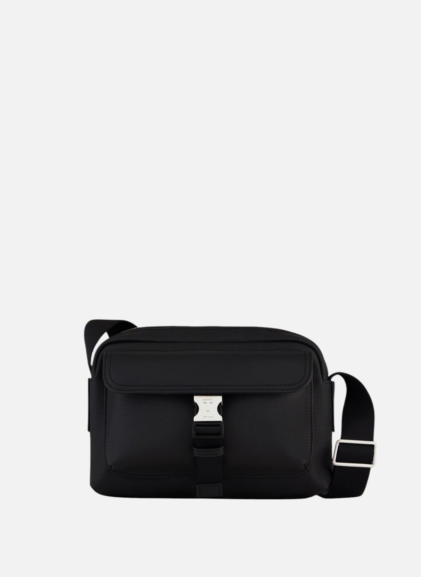 Petit sac bandoulière maurice en toile enduite LE TANNEUR Noir