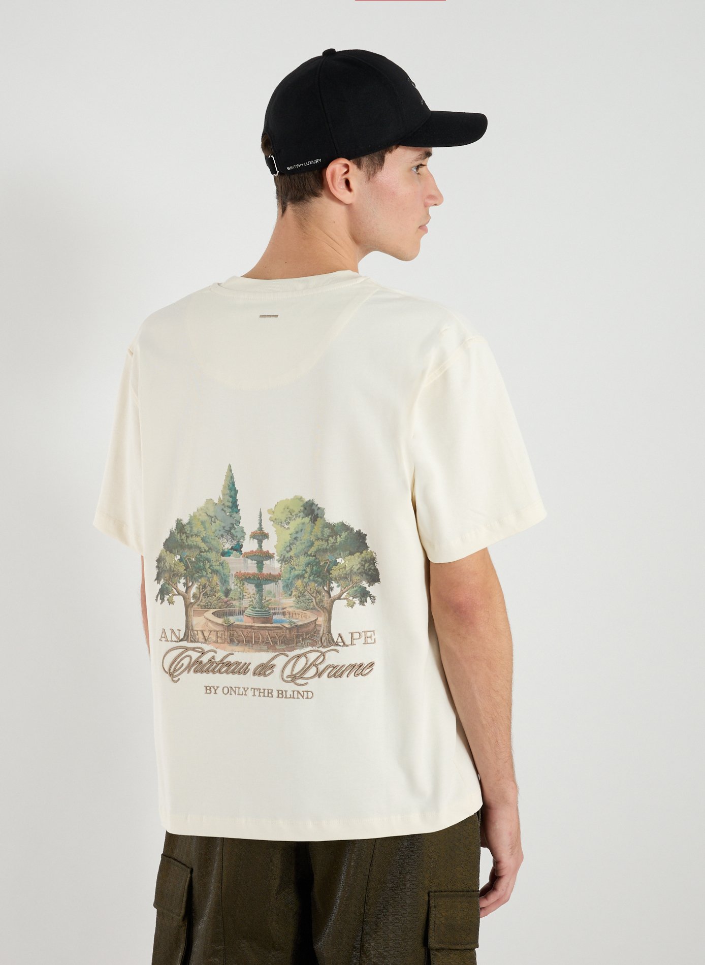 Château de Brume cotton T-shirt ONLY THE BLIND Beige
