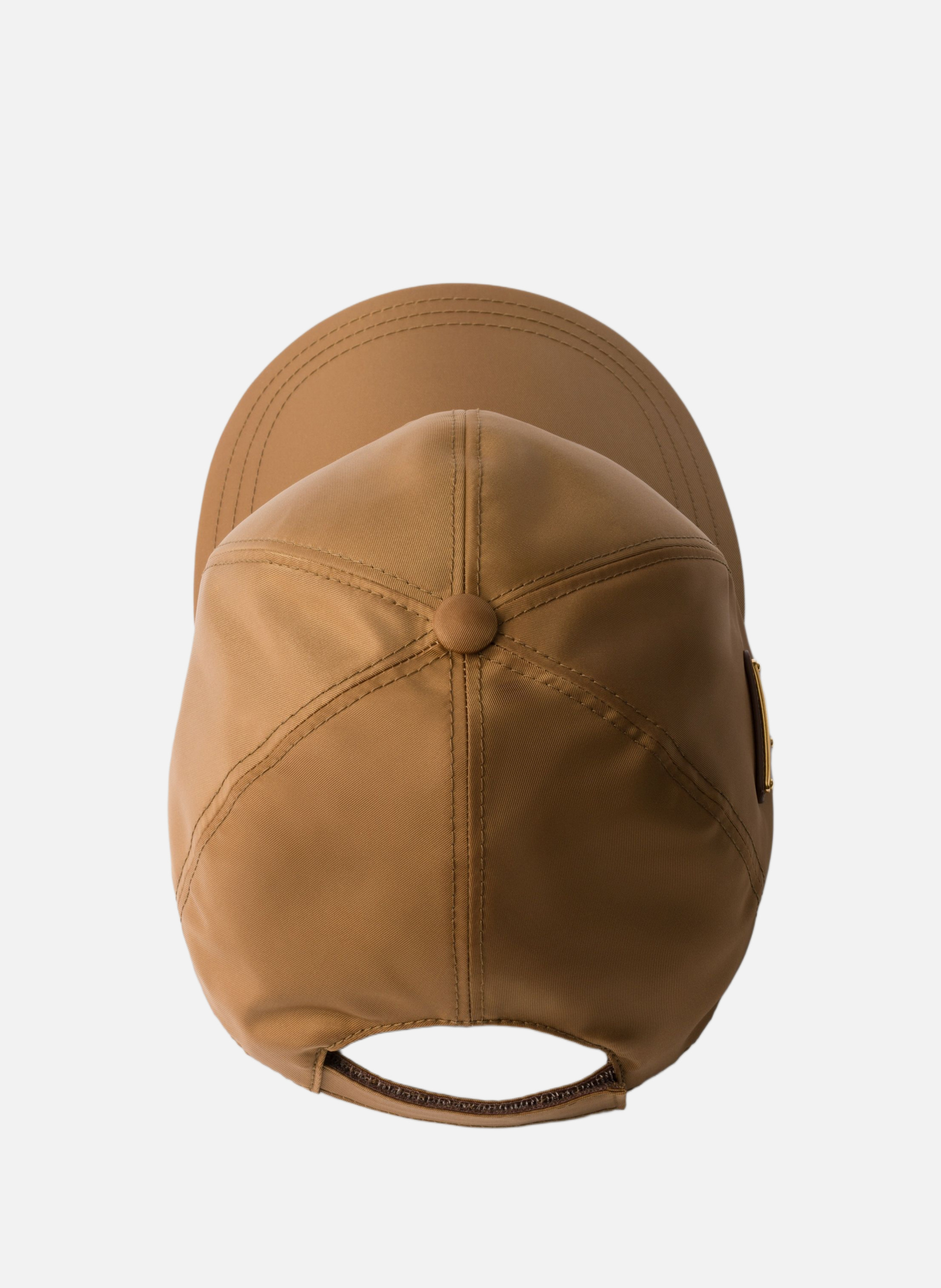 Casquette de baseball en re-nylon PRADA Marron