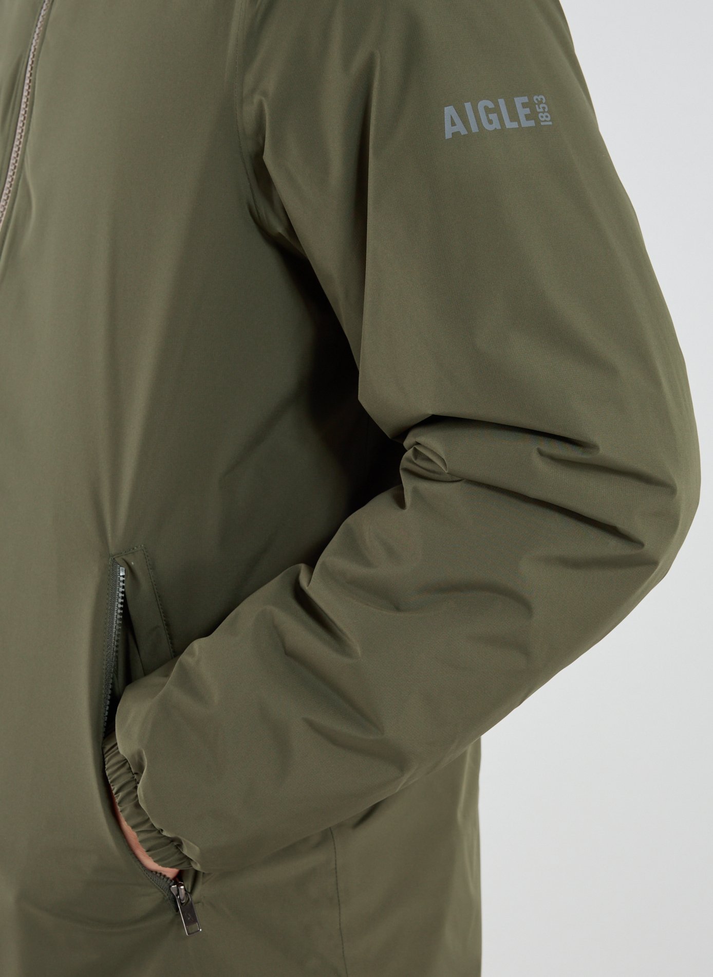 Parka Rainpack à capuche AIGLE Kaki