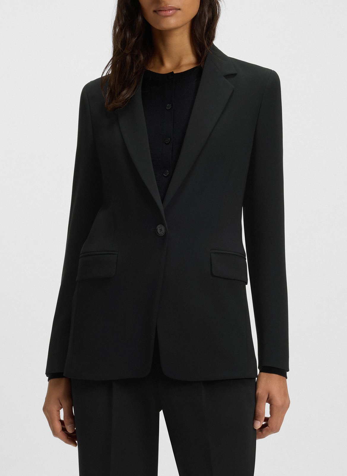 Veste de tailleur ajustée BOSS Noir