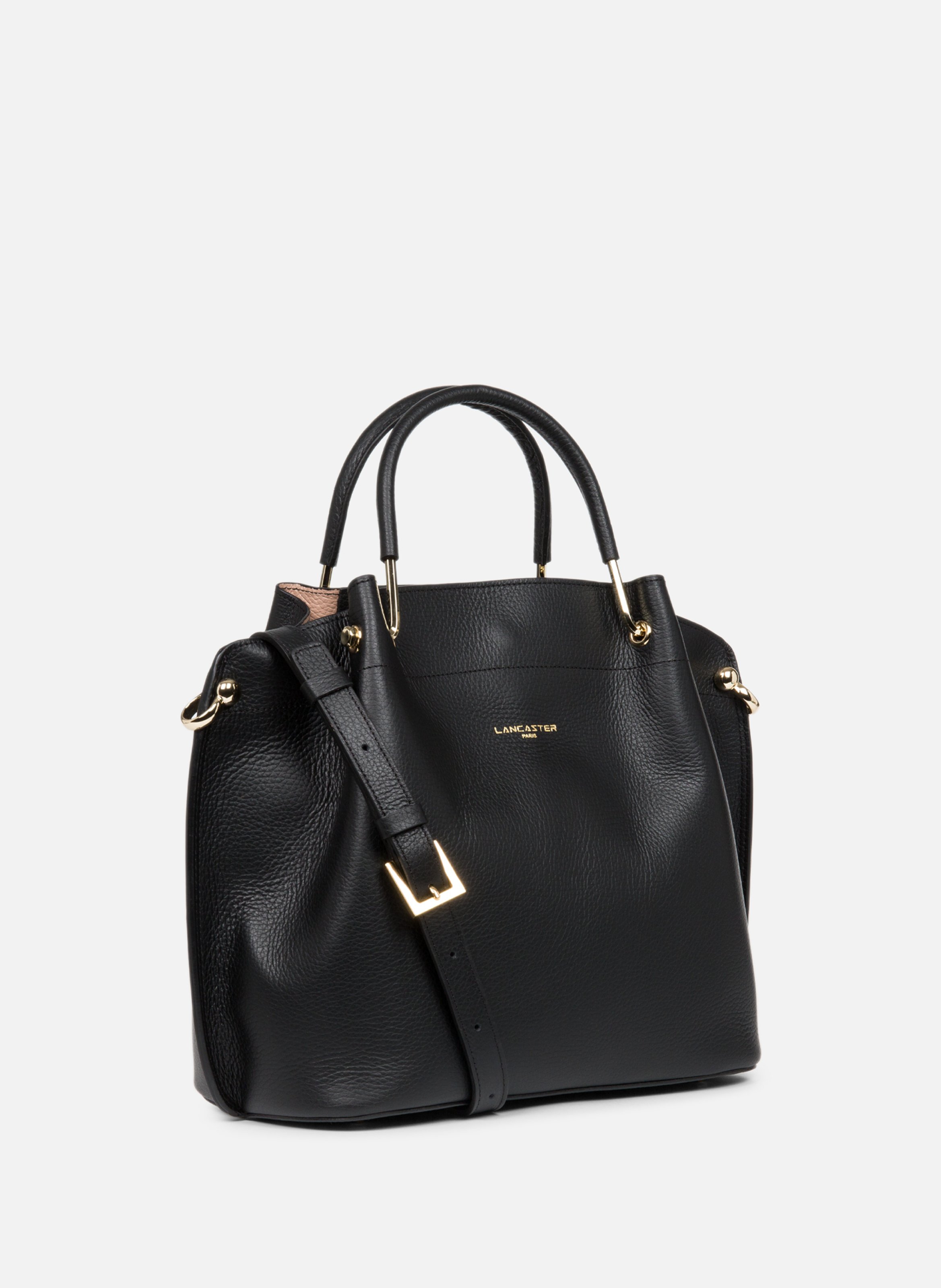 Large handbag - Foulonné Double Black