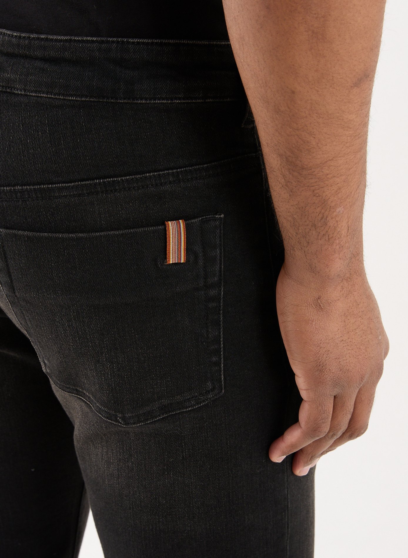 Cotton-blend slim-fit jeans NOTIFY Black