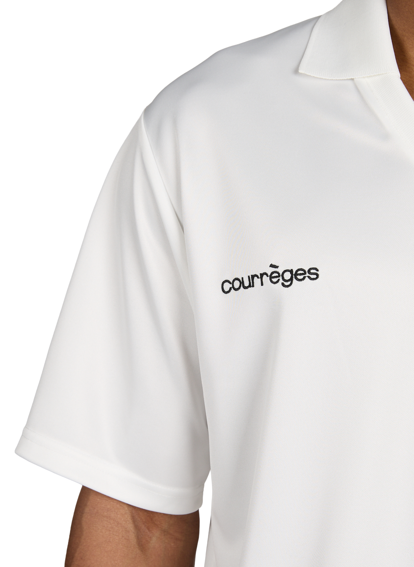 Polo à logo COURRÈGES Blanc