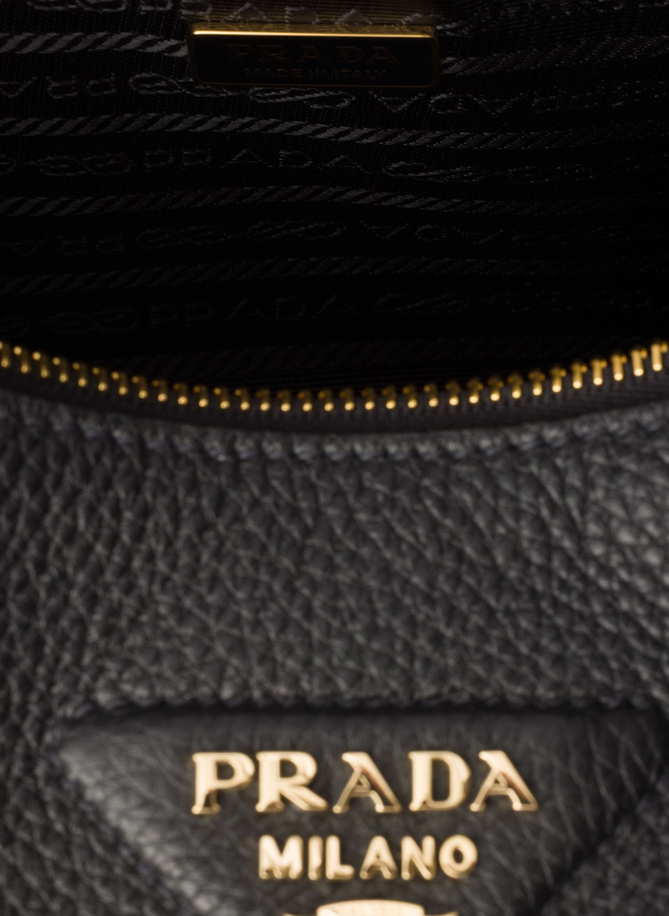 Petit sac en cuir PRADA Noir