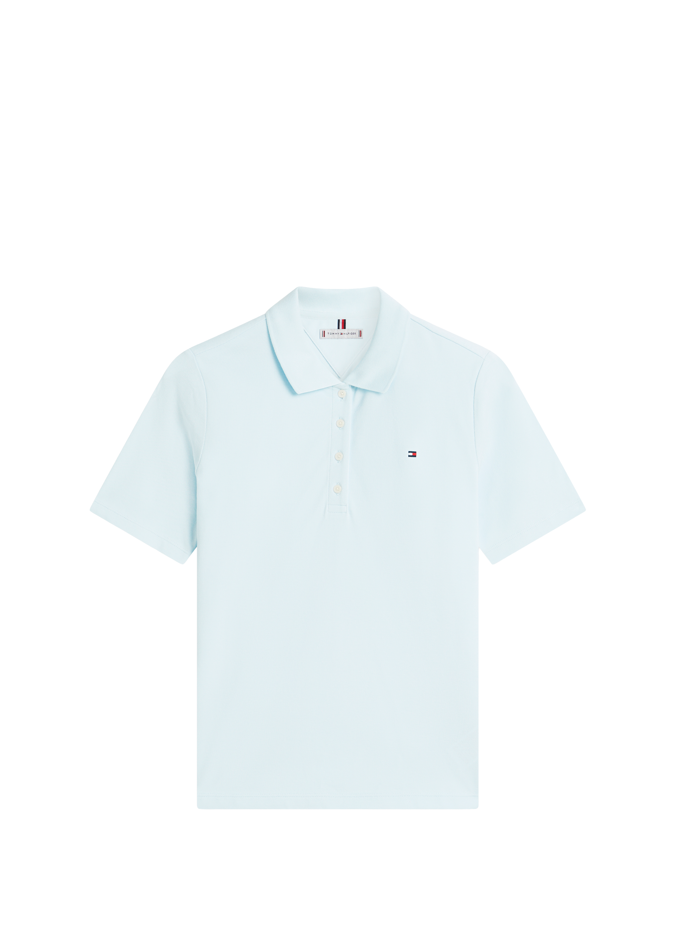 Cotton-blend polo shirt TOMMY HILFIGER Blue