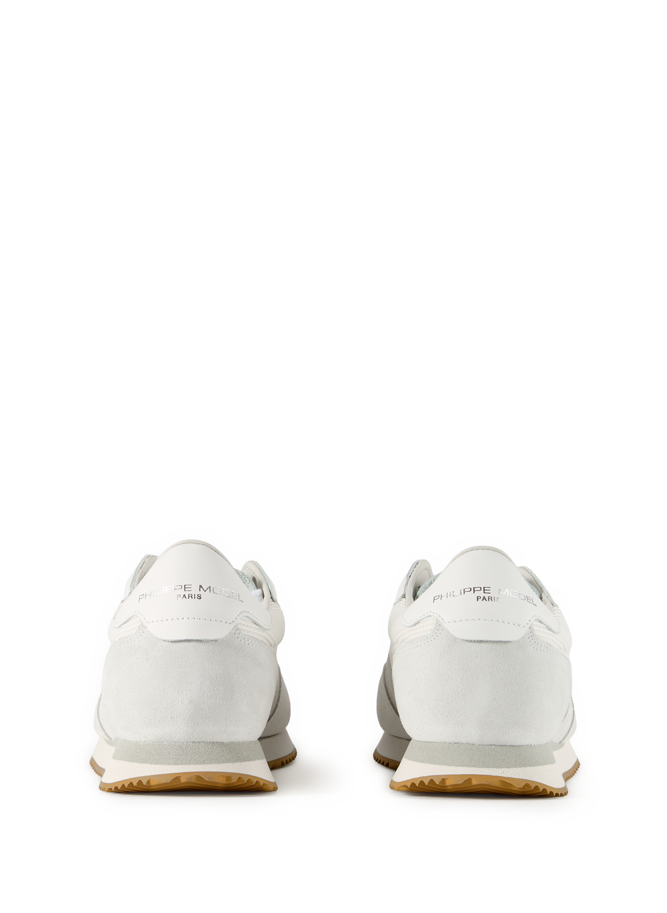 Blville leather and cotton sneakers PHILIPPE MODEL White