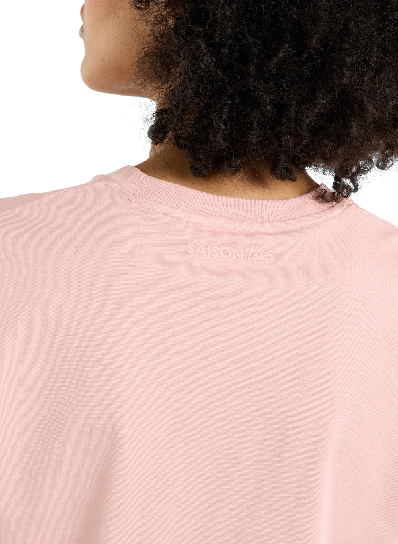 T-shirt court Acla en coton SAISON 1865 Rose