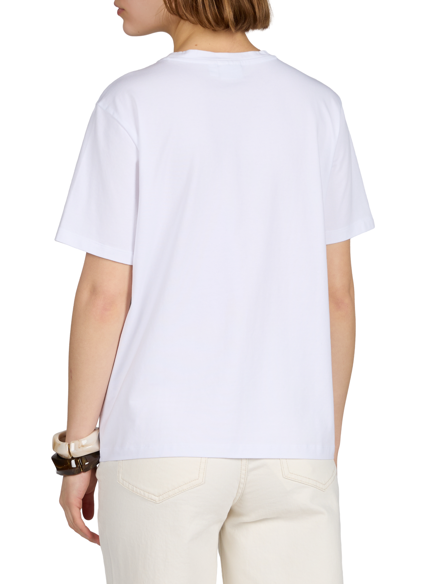 T-shirt Vinora en coton mélangé VILA Blanc