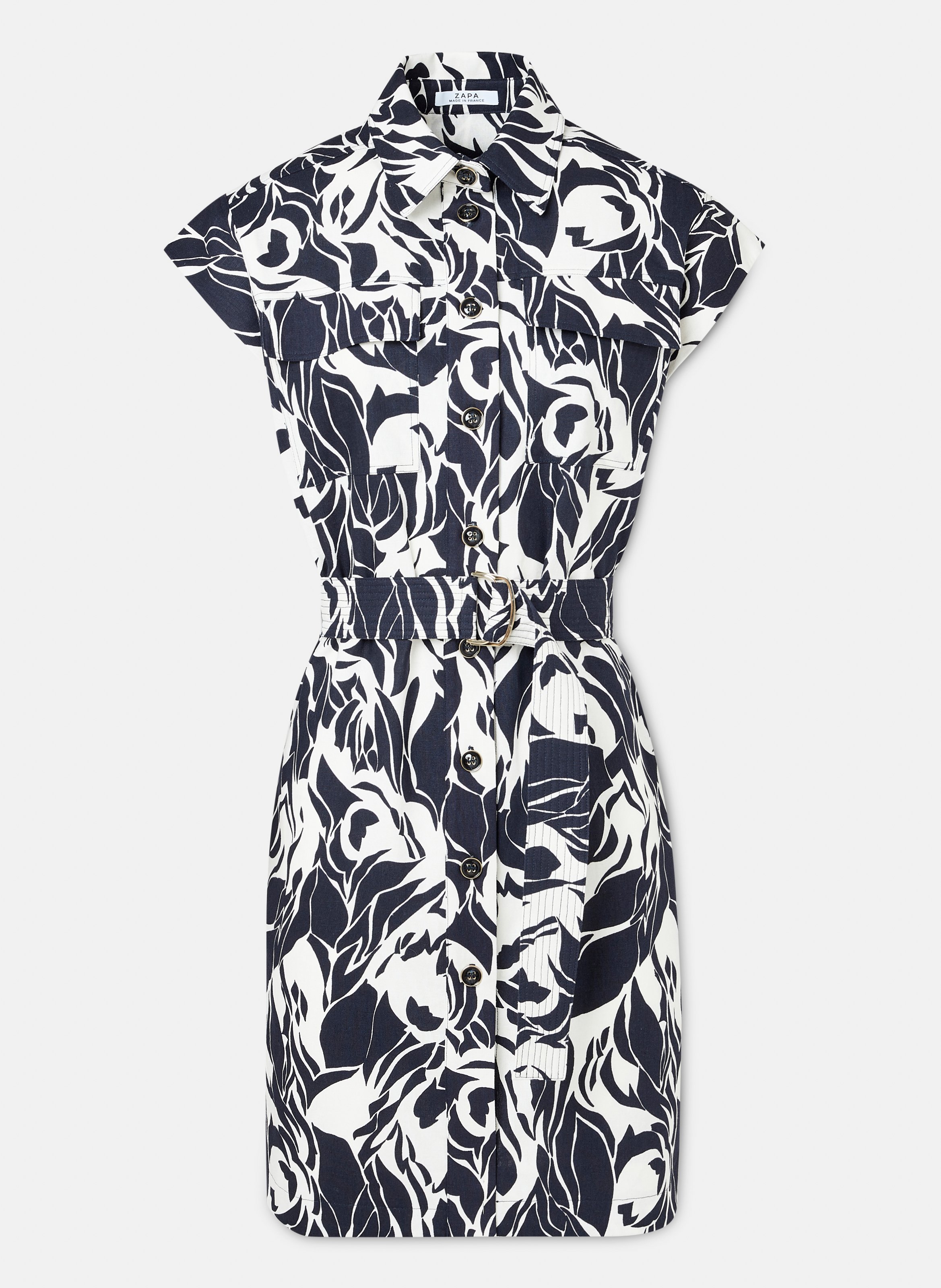 Robe courte chemise - rosen ZAPA Blanc