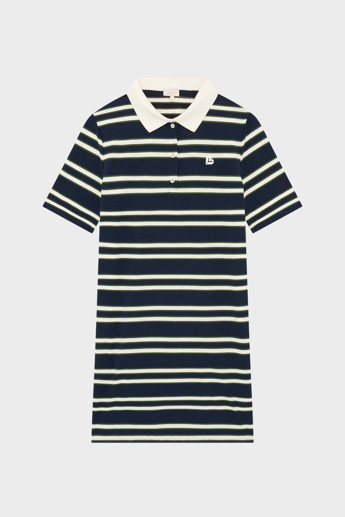 Robe polo à rayures - aissata PABLO Bleu