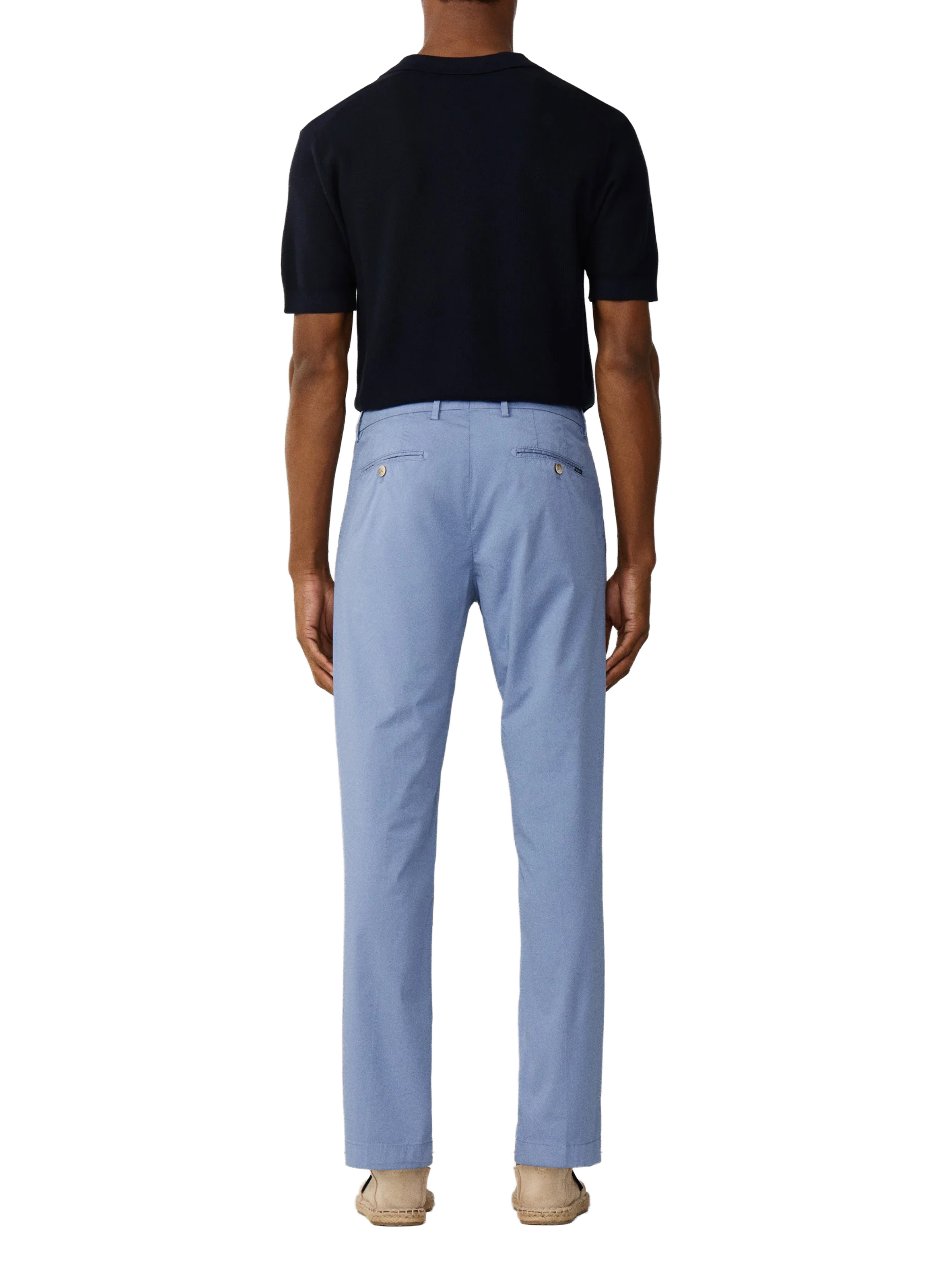 Pantalon chino slim Kensington en coton mélangé HACKETT Bleu