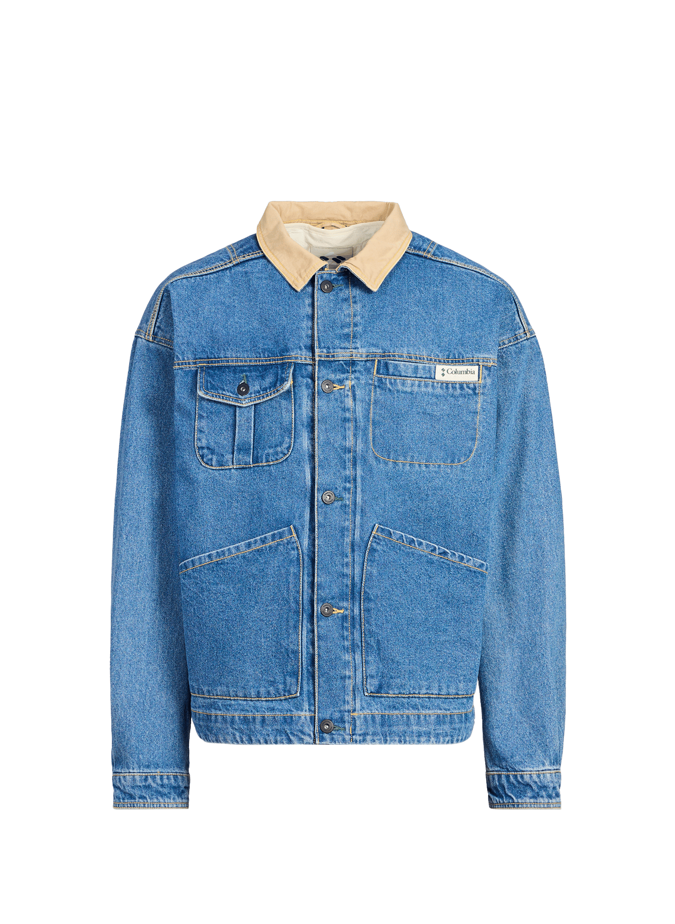 Veste denim Acker Rock à col contrastant COLUMBIA Bleu