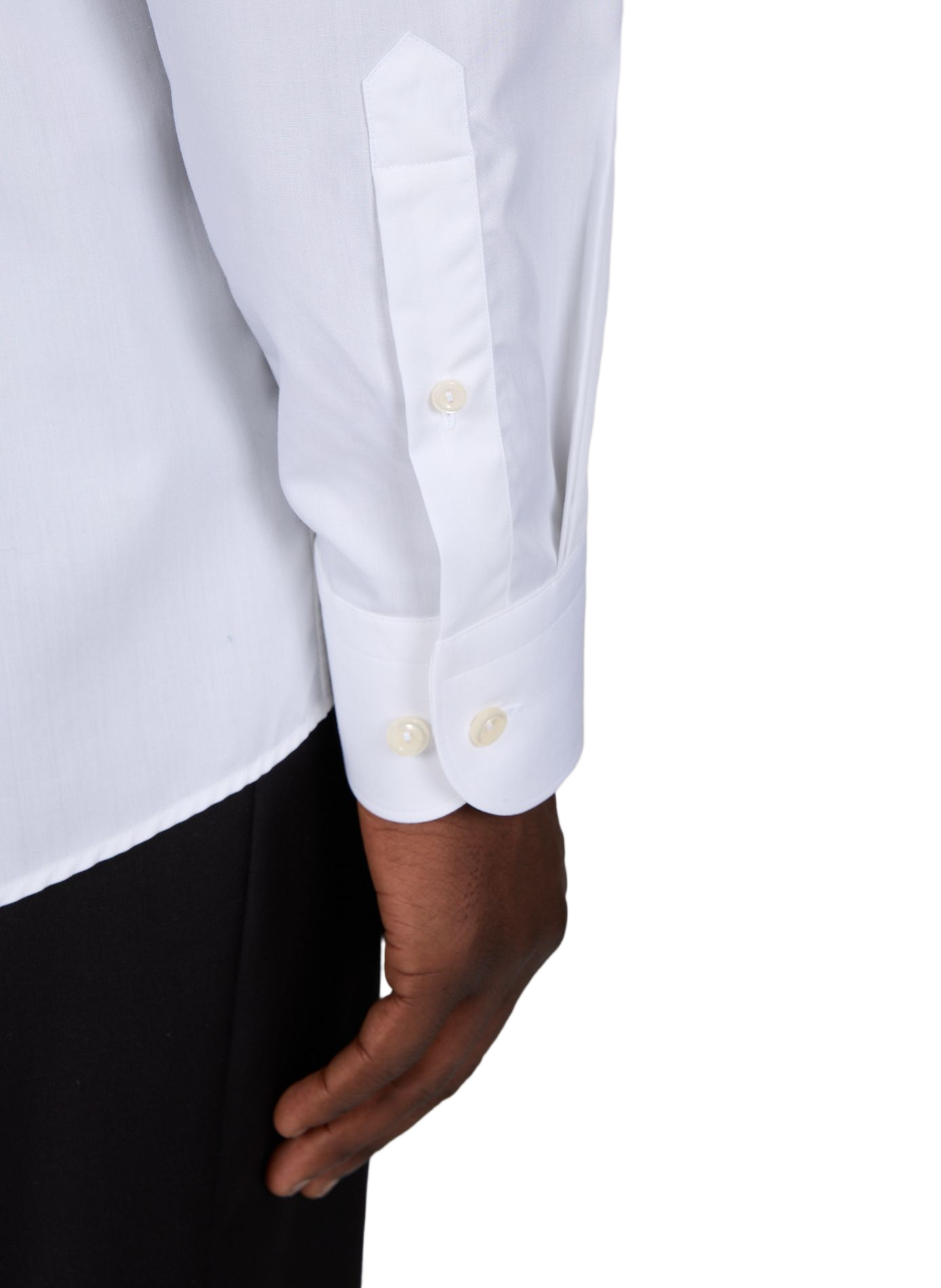 Chemise droite en coton ETON Blanc