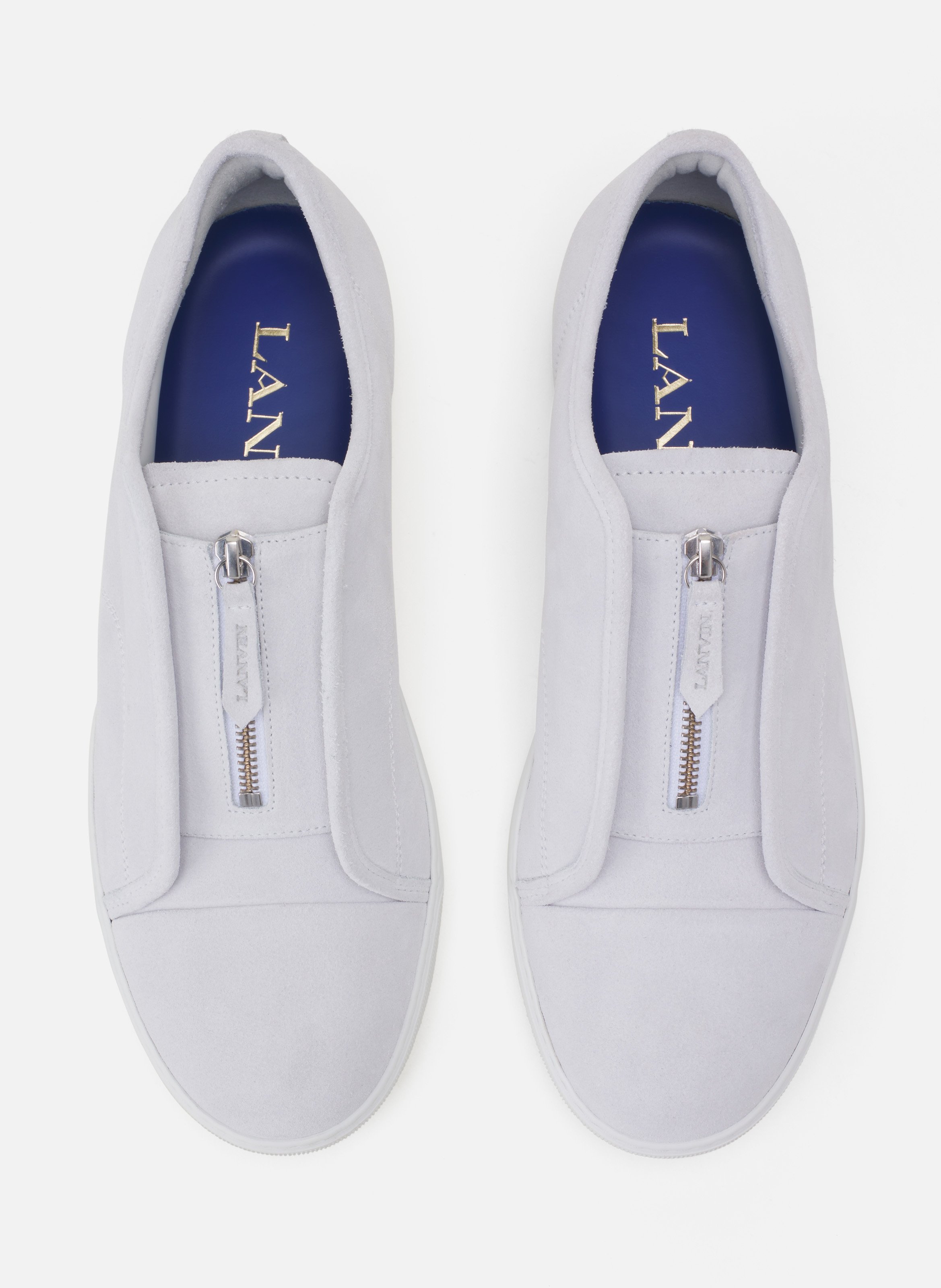 Sneakers dbb1 zip en suede LANVIN Blanc