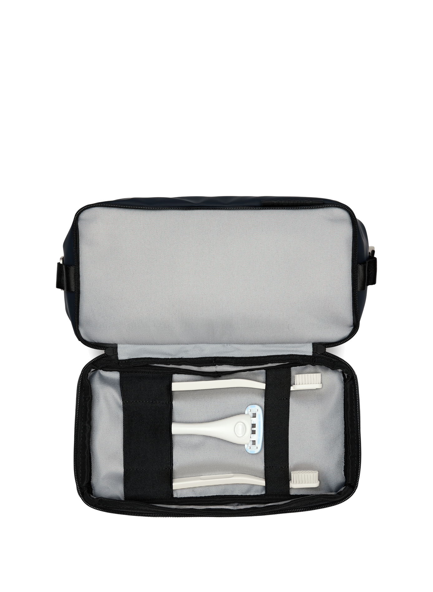 Trousse de toilette Otaru Wash Bag à double compartiment RAINS Noir