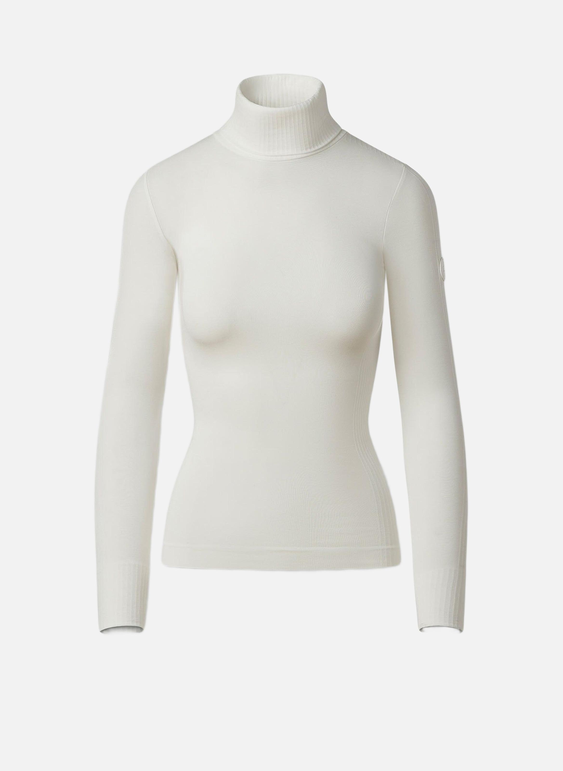 Alisier roll-neck regular fit sweater. FUSALP White