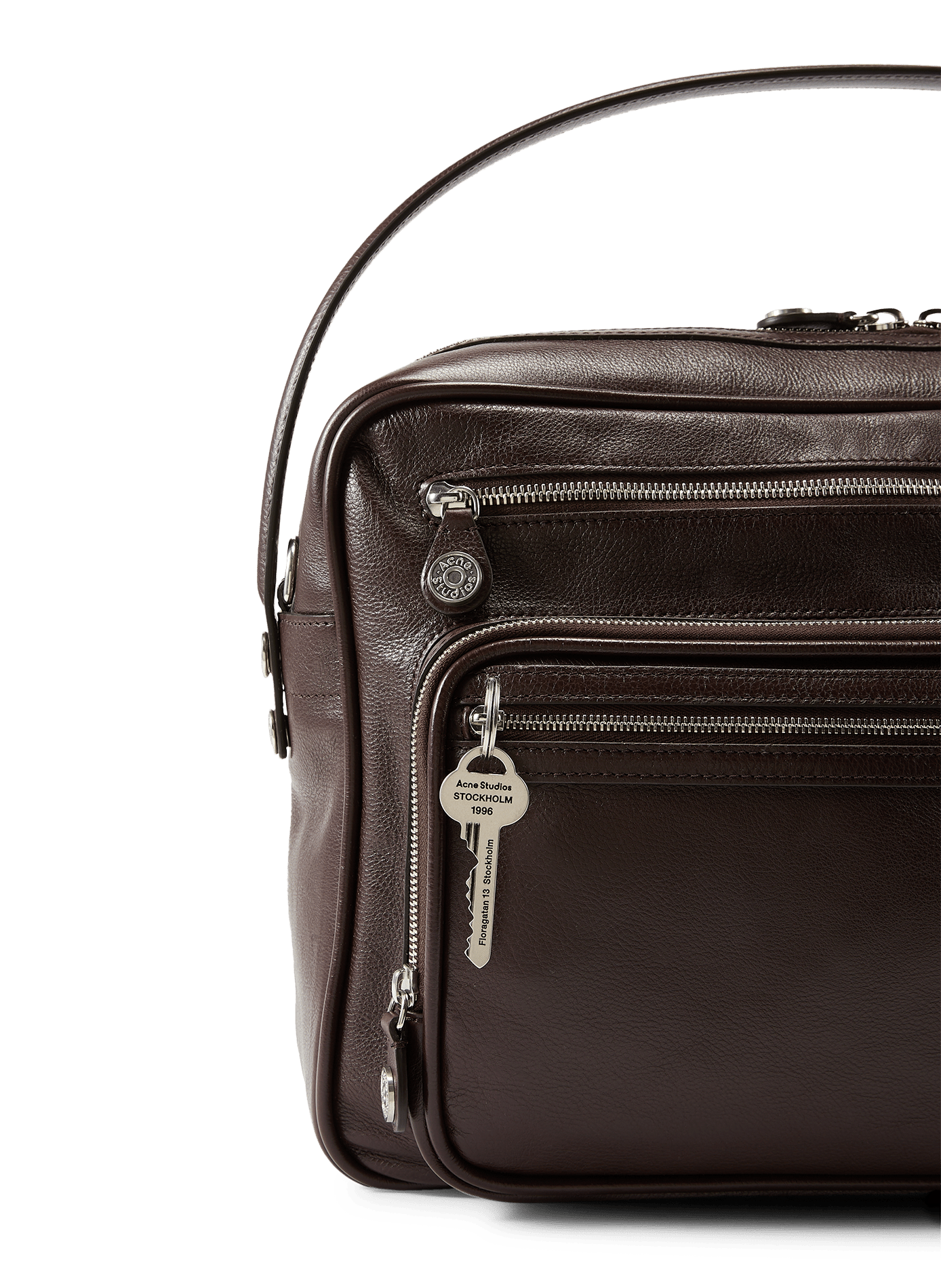 Sac à bandoulière Camero en cuir ACNE STUDIOS Marron