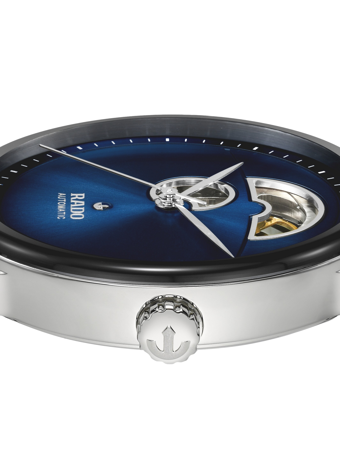 Montre automatique Centrix Automatic Open Heart en céramique RADO Bleu