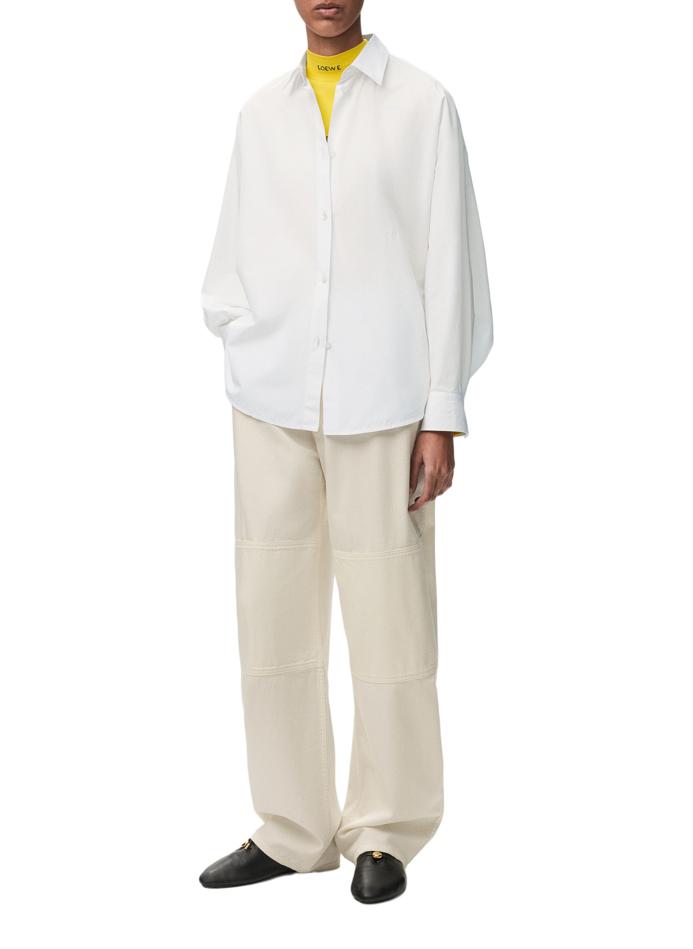 Chemise en popeline coton LOEWE Blanc