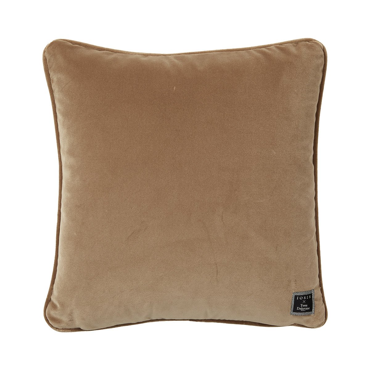 Housse de coussin en velours, divan YVES DELORME Marron