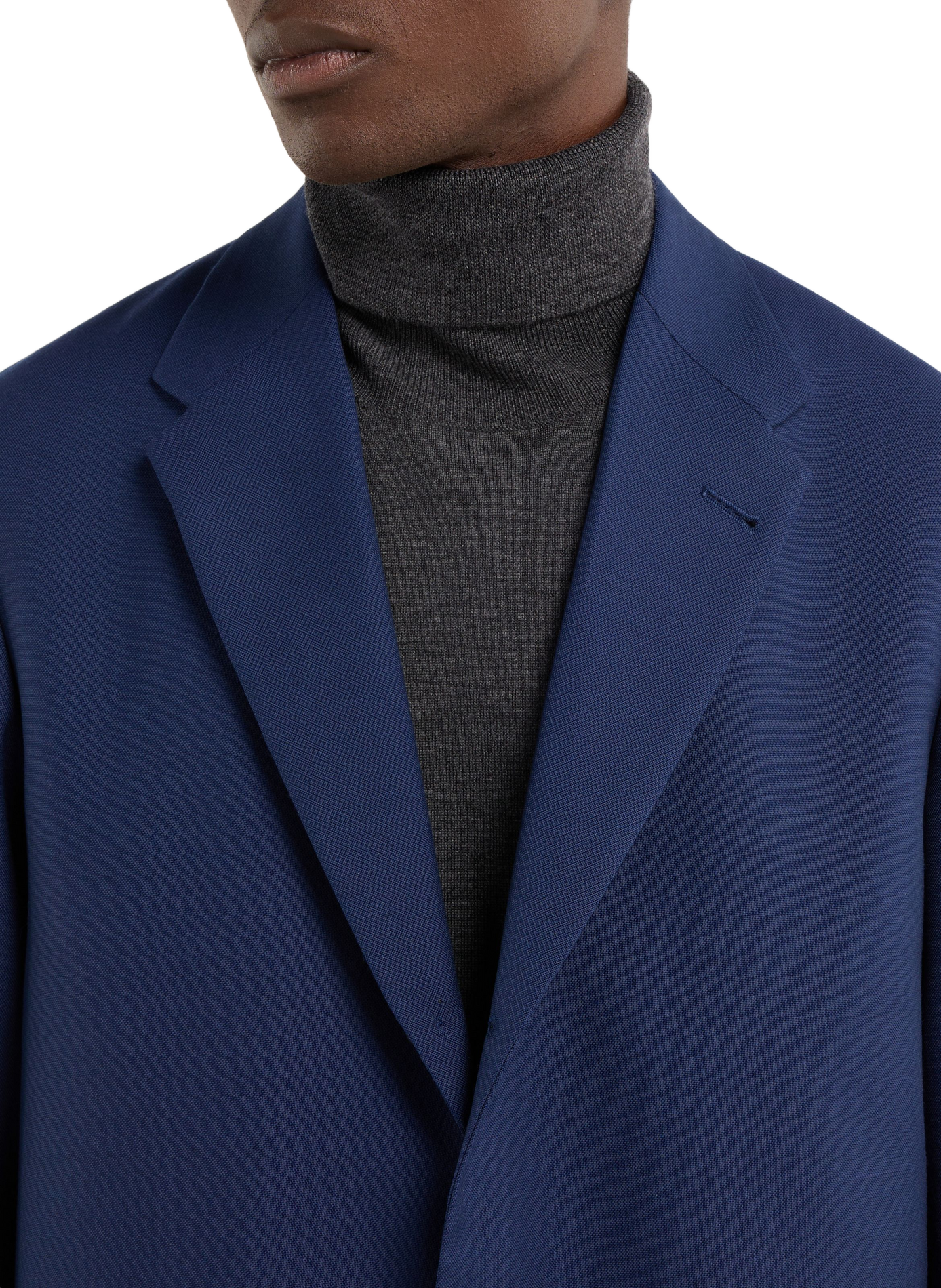 Veste de costume droite Iso en laine SAISON 1865 Bleu