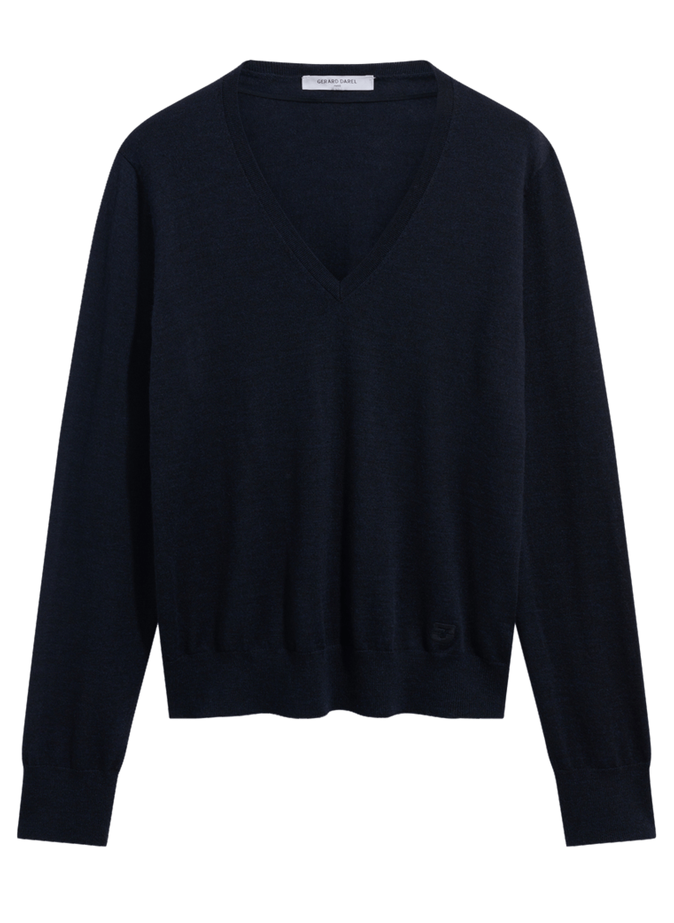 Pull v en laine fine - rachel GERARD DAREL Bleu
