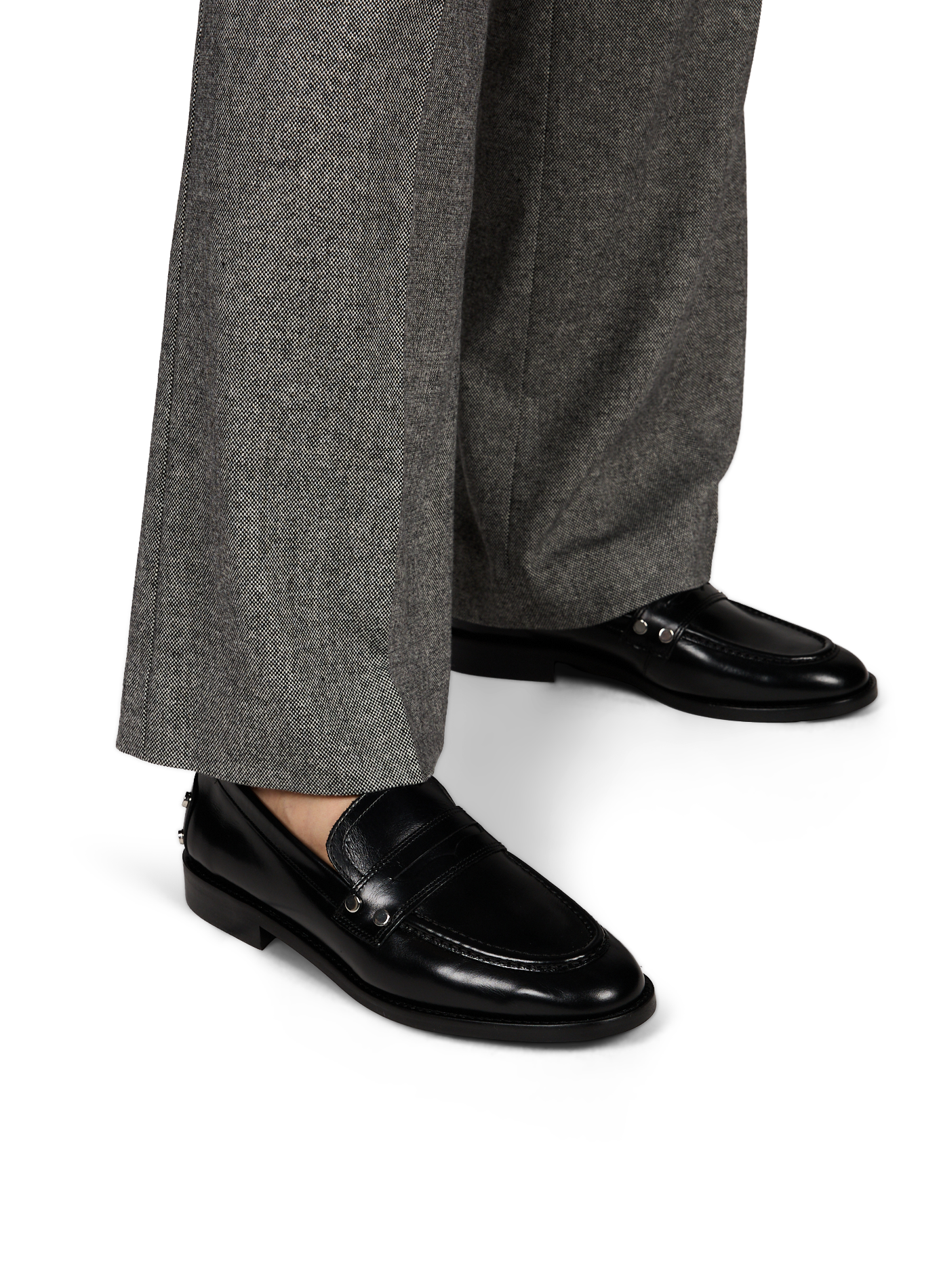 Leder-Mokassins MAISON TOUFET Schwarz