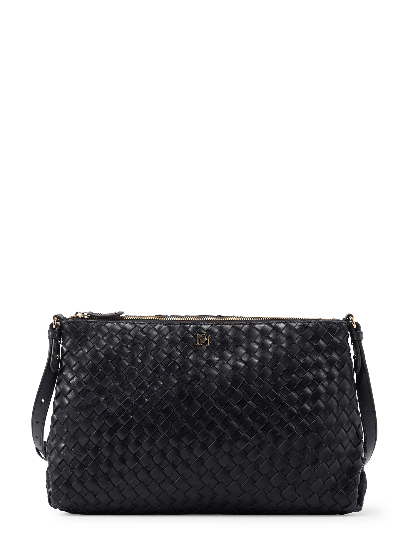 Violette woven leather handbag PETITE MENDIGOTE Blue