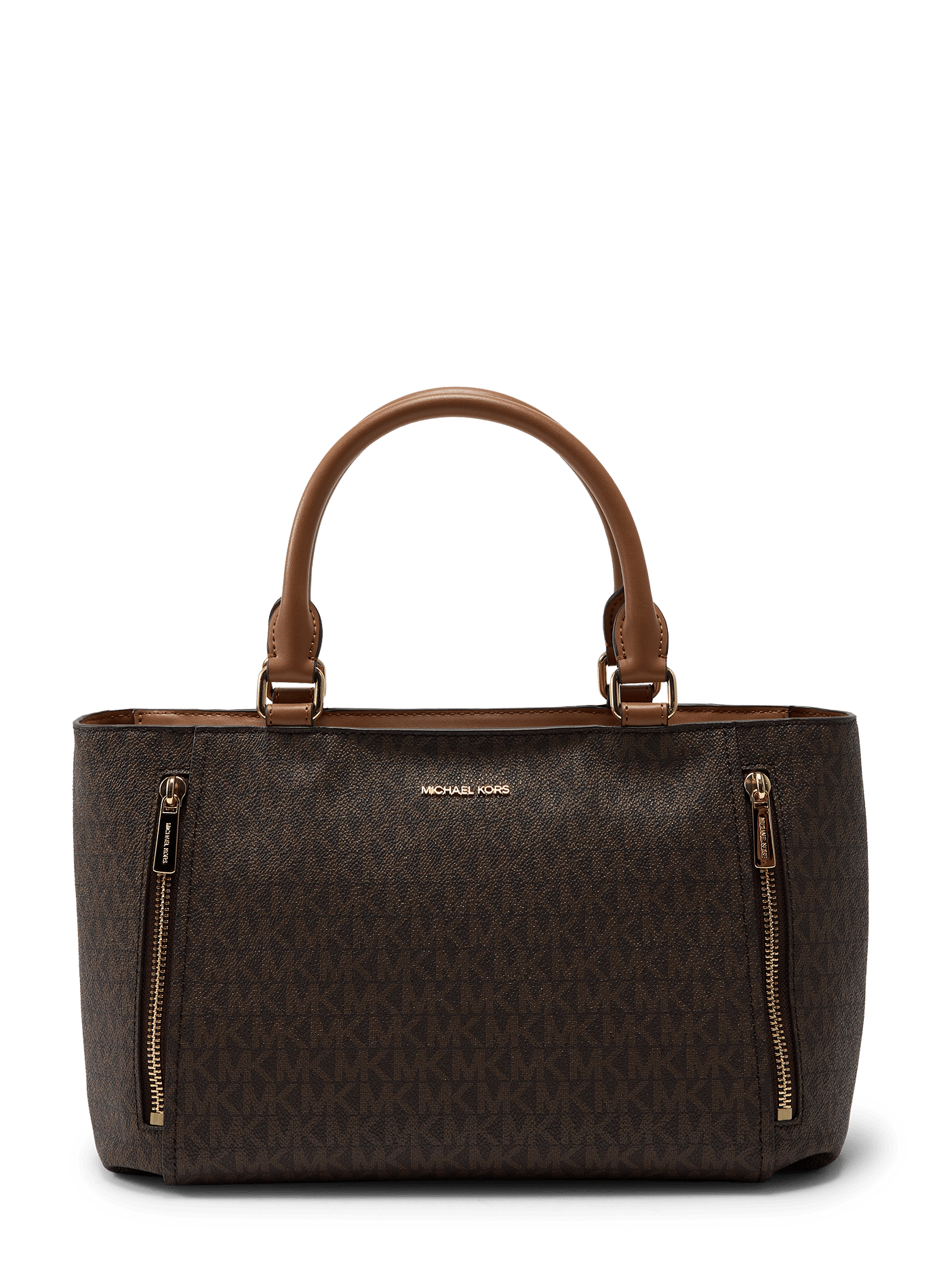 Satchel-Handtasche mit Monogramm-Print MICHAEL KORS Braun