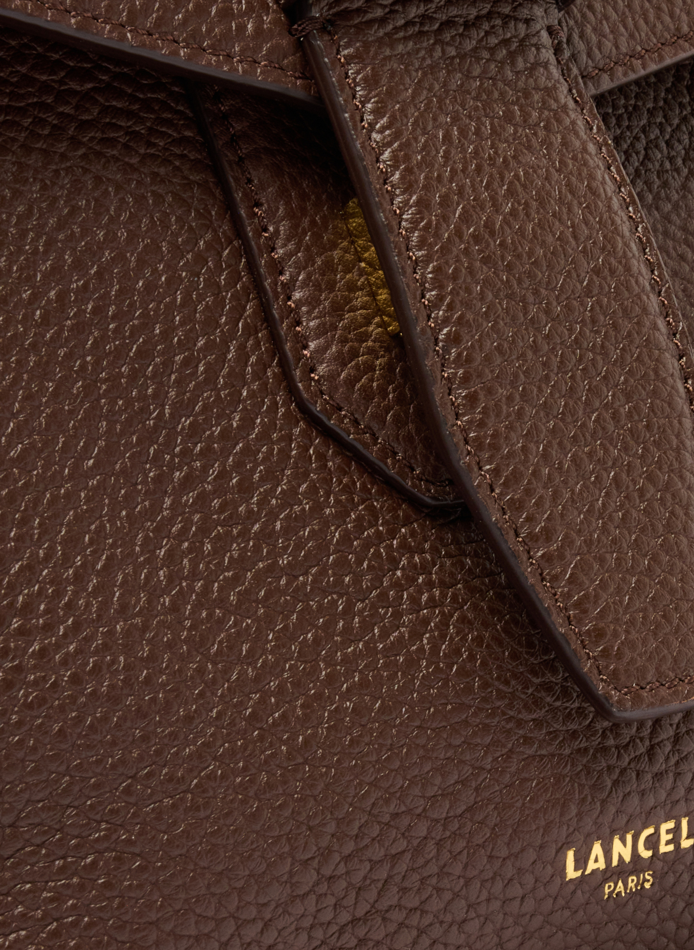 Sac porté main m charlie de lancel en cuir LANCEL Marron